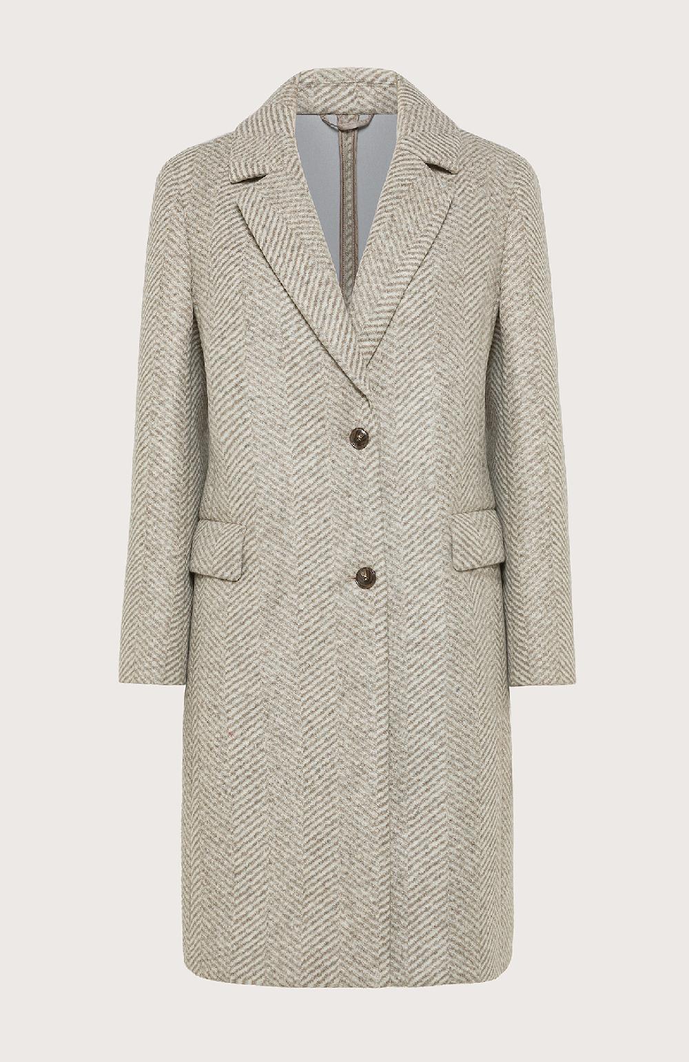 Seventy Cappotto monopetto in misto lana neoprene - Col. Grigio