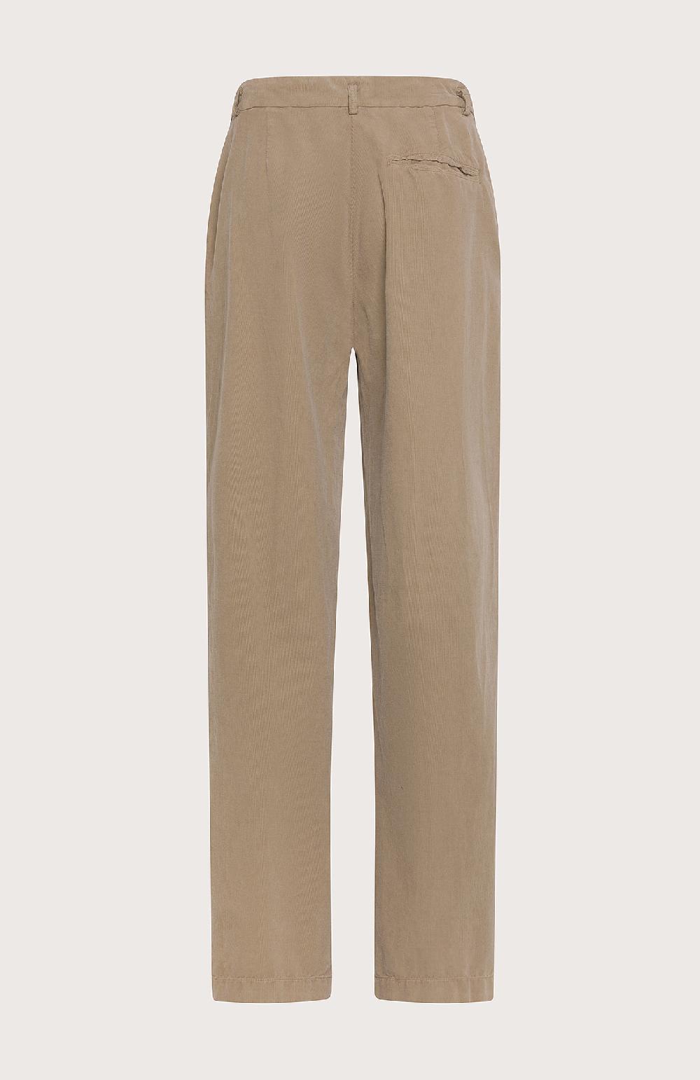 Seventy Pantalone a vita alta in velluto - Col. Neutro Saldi Di Fabbrica