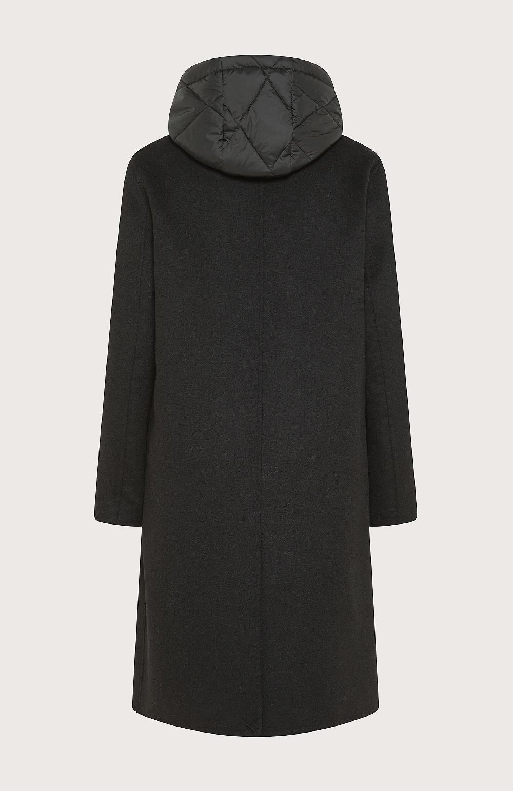 Seventy Cappotto doppiopetto in panno double con gilet staccabile - Col. Nero Vendite Flash
