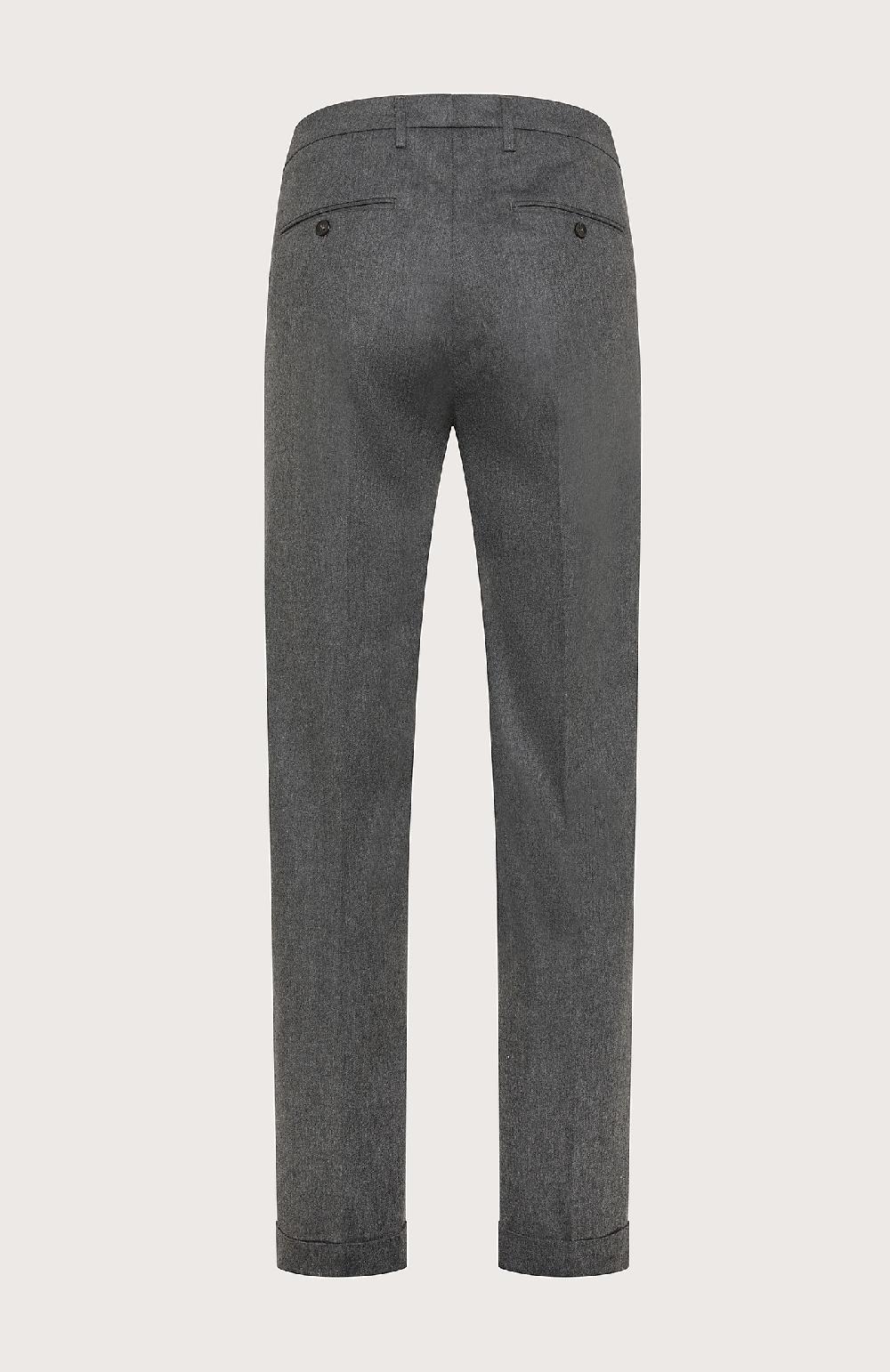 Seventy Pantalone chino in flanella cardata mono-stretch - Col. Grigio Qualità
