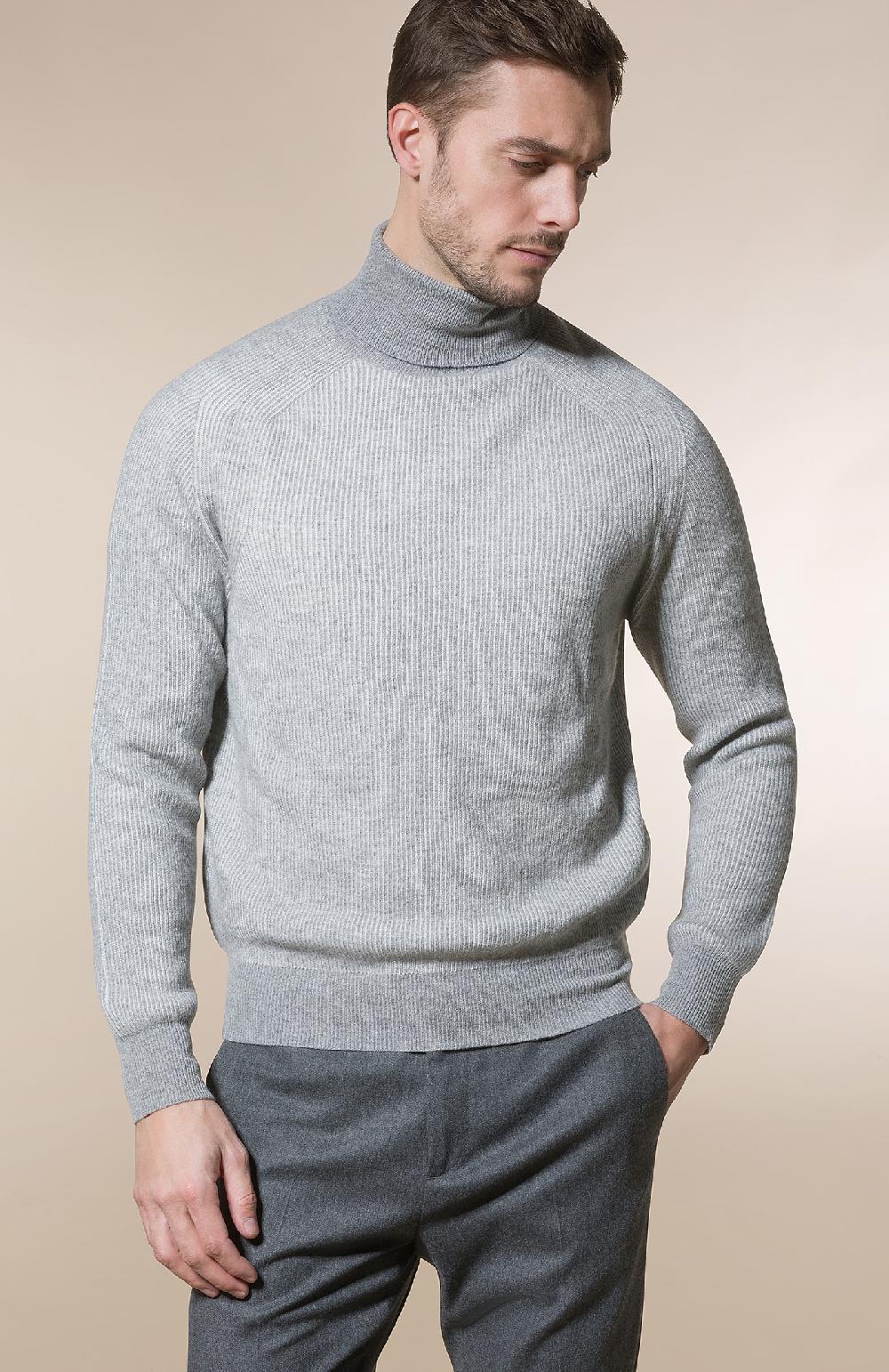 Seventy Pantalone chino in flanella cardata mono-stretch - Col. Grigio Qualità
