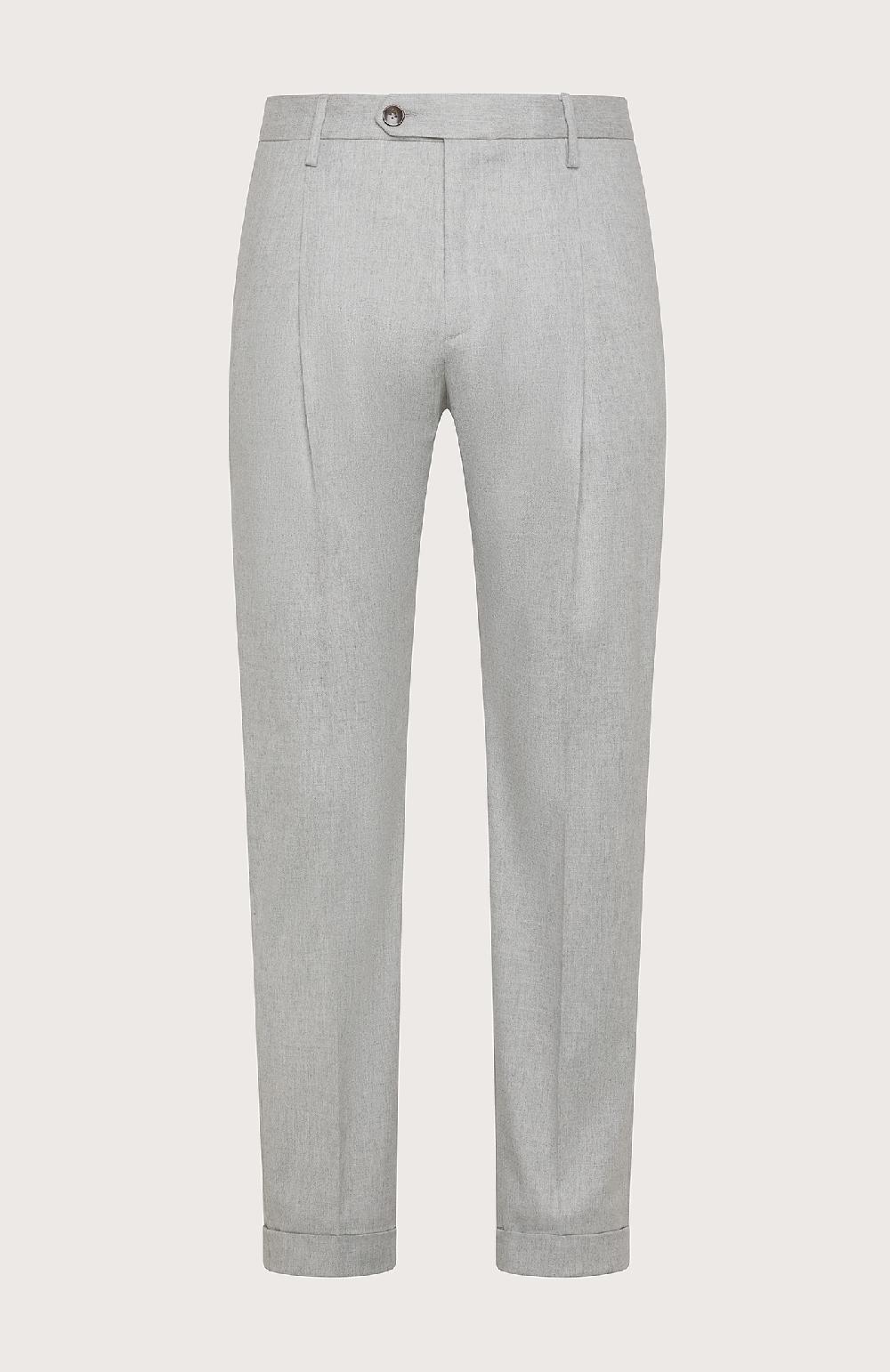 Seventy Pantalone chino in flanella cardata mono-stretch - Col. Grigio Promozione