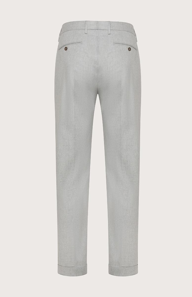 Seventy Pantalone chino in flanella cardata mono-stretch - Col. Grigio Promozione