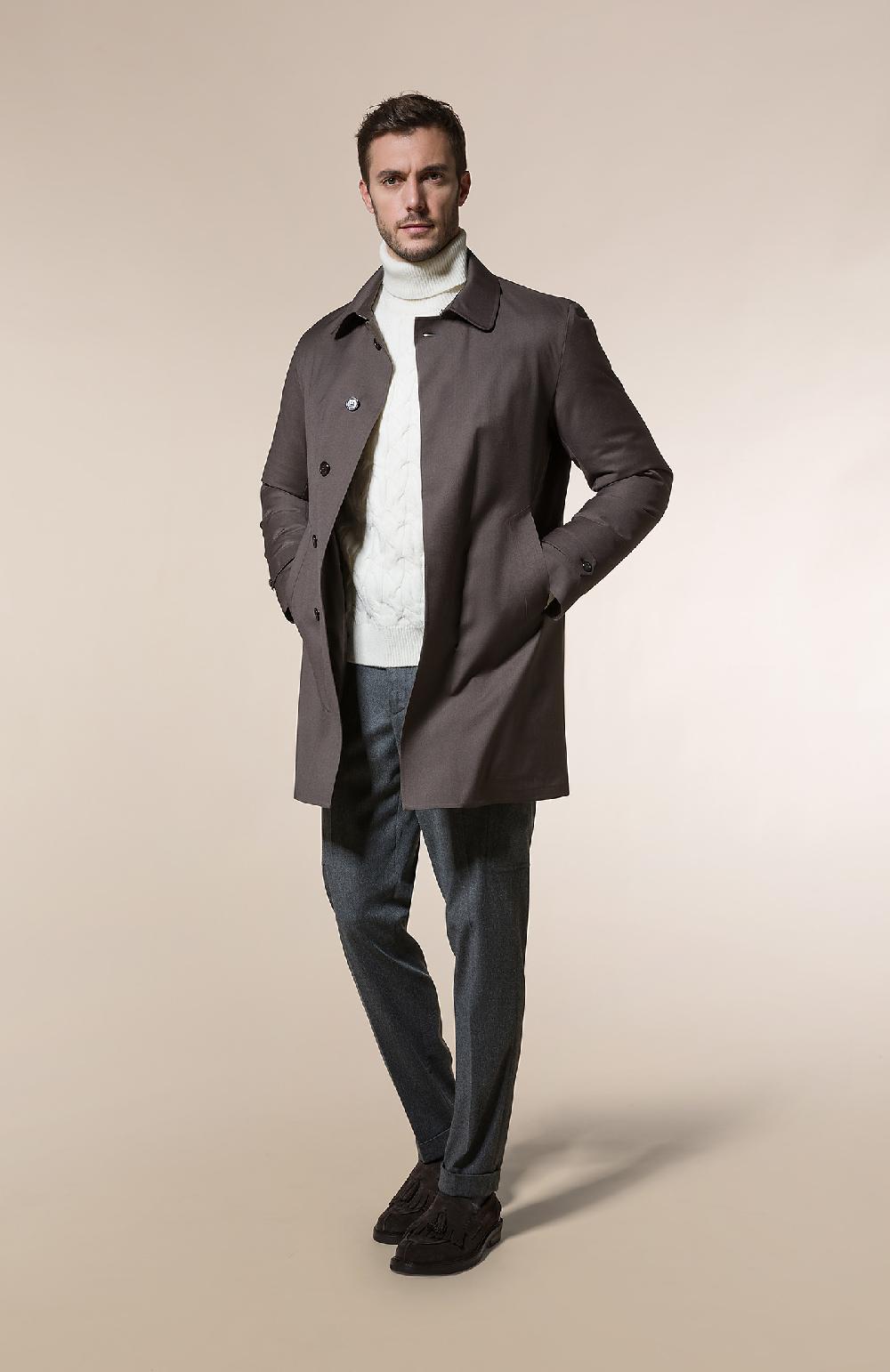 Seventy Capospalla imbottito piuma in tessuto waterproof - Col. Marrone Pezzi Unici