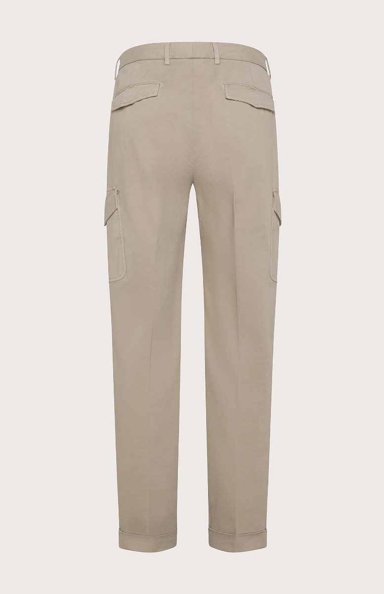 Seventy Pantalone lungo con tasche in gabardina - Col. Grigio Offerta