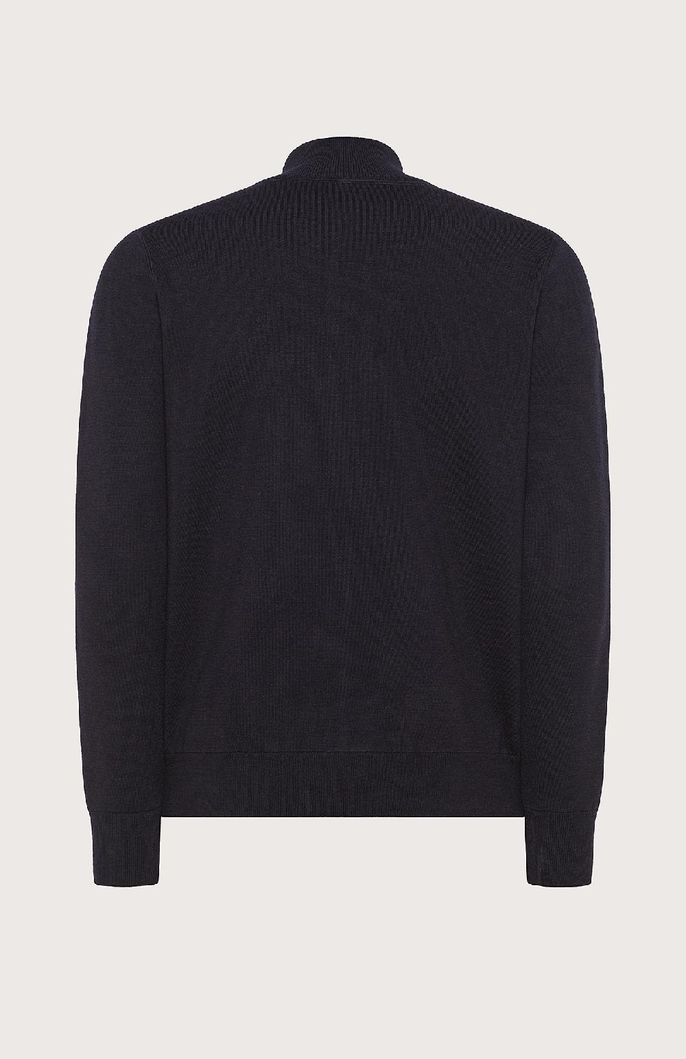 Seventy Maglioncino collo alto e zip frontale - Col. Blu Negozio