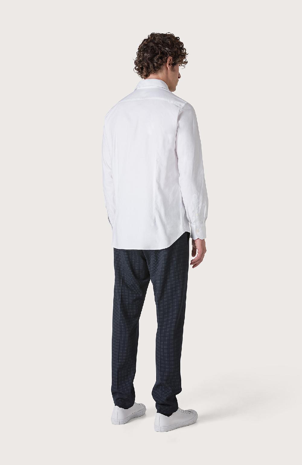 Seventy Camicia regular fit realizzata in oxford ritorto tinto filo - Col. Neutro Nuova