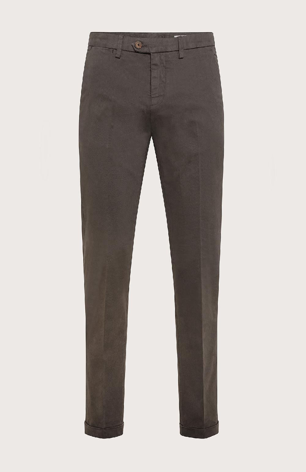 Seventy Pantalone chino in gabardina stretch - Col. Marrone In Linea