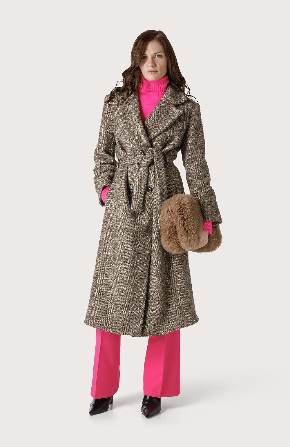 Seventy Cappotto spinato - Col. Marrone Pezzi Unici