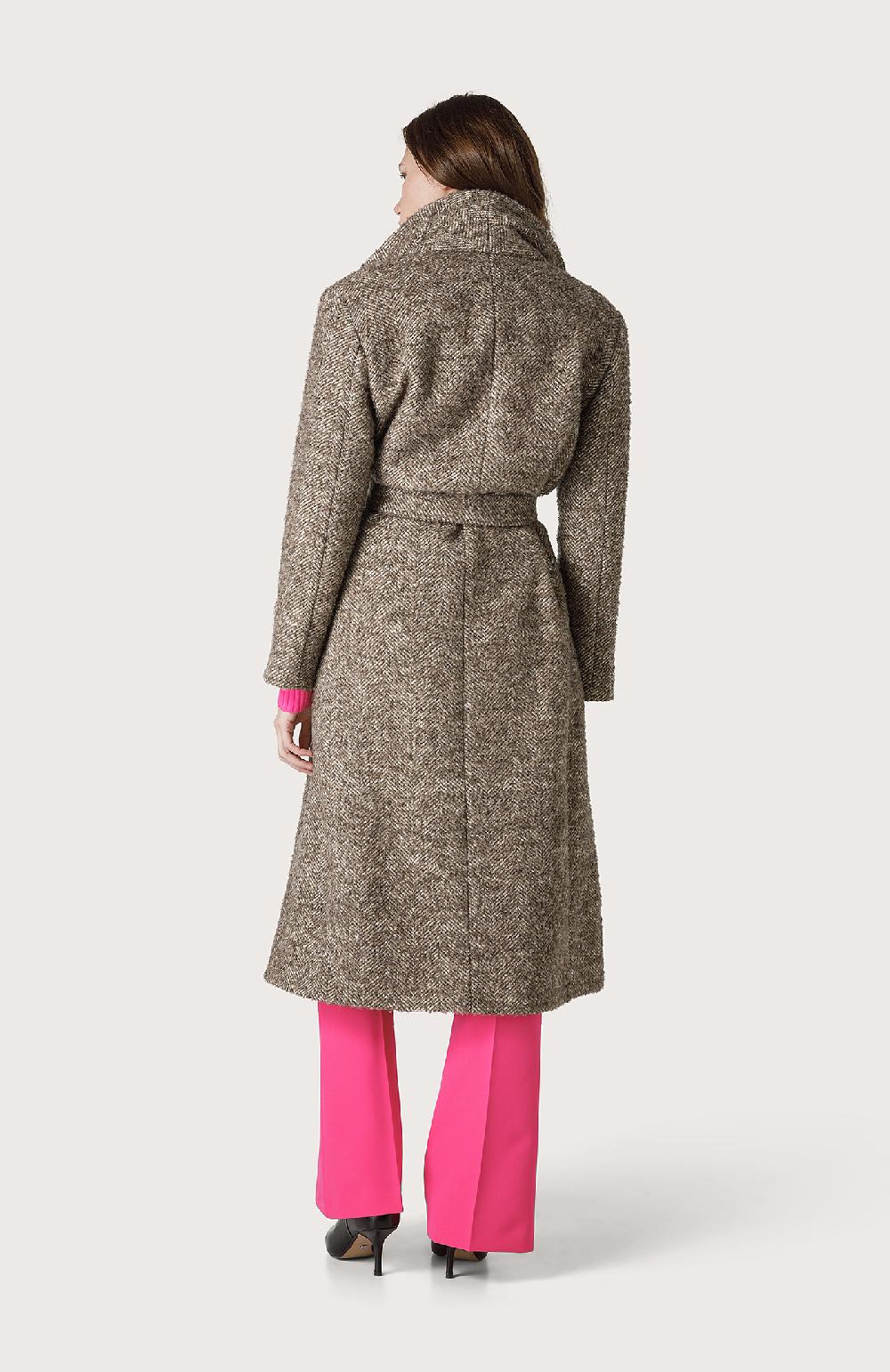 Seventy Cappotto spinato - Col. Marrone Pezzi Unici
