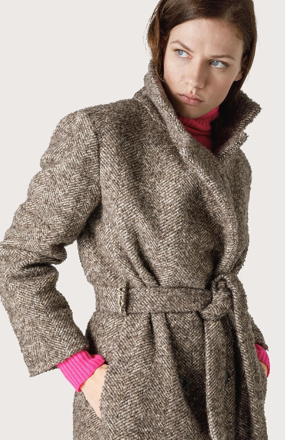 Seventy Cappotto spinato - Col. Marrone Pezzi Unici