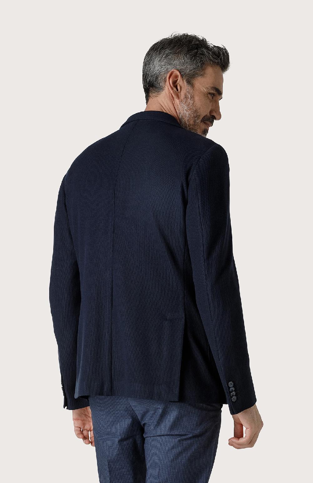 Seventy Giacca classica a nido d'ape - Col. Blu Convenienza