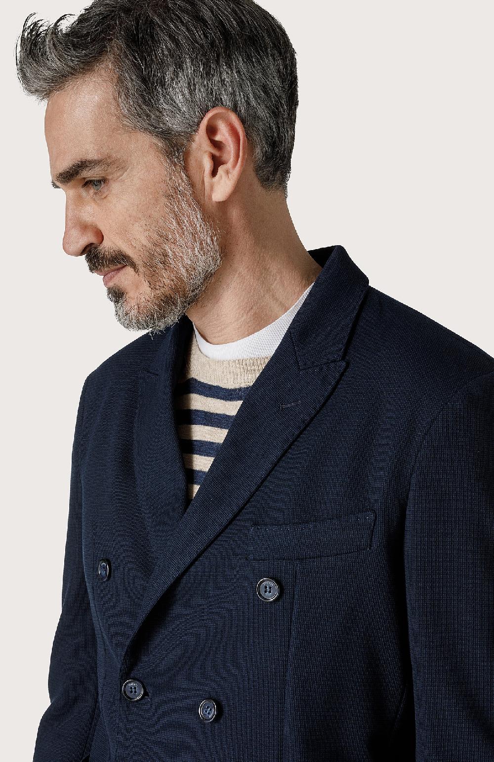 Seventy Giacca doppiopetto con rever a lancia - Col. Blu Presa