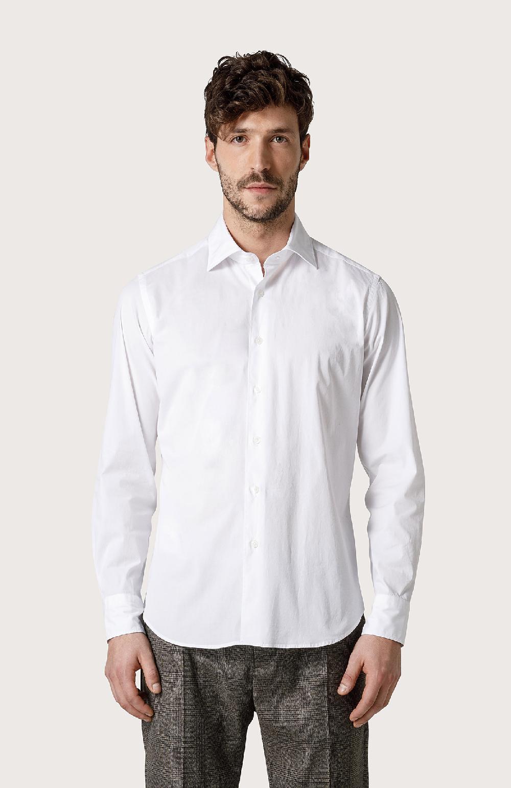 Seventy Camicia in popeline stretch - Col. Bianco Outlet