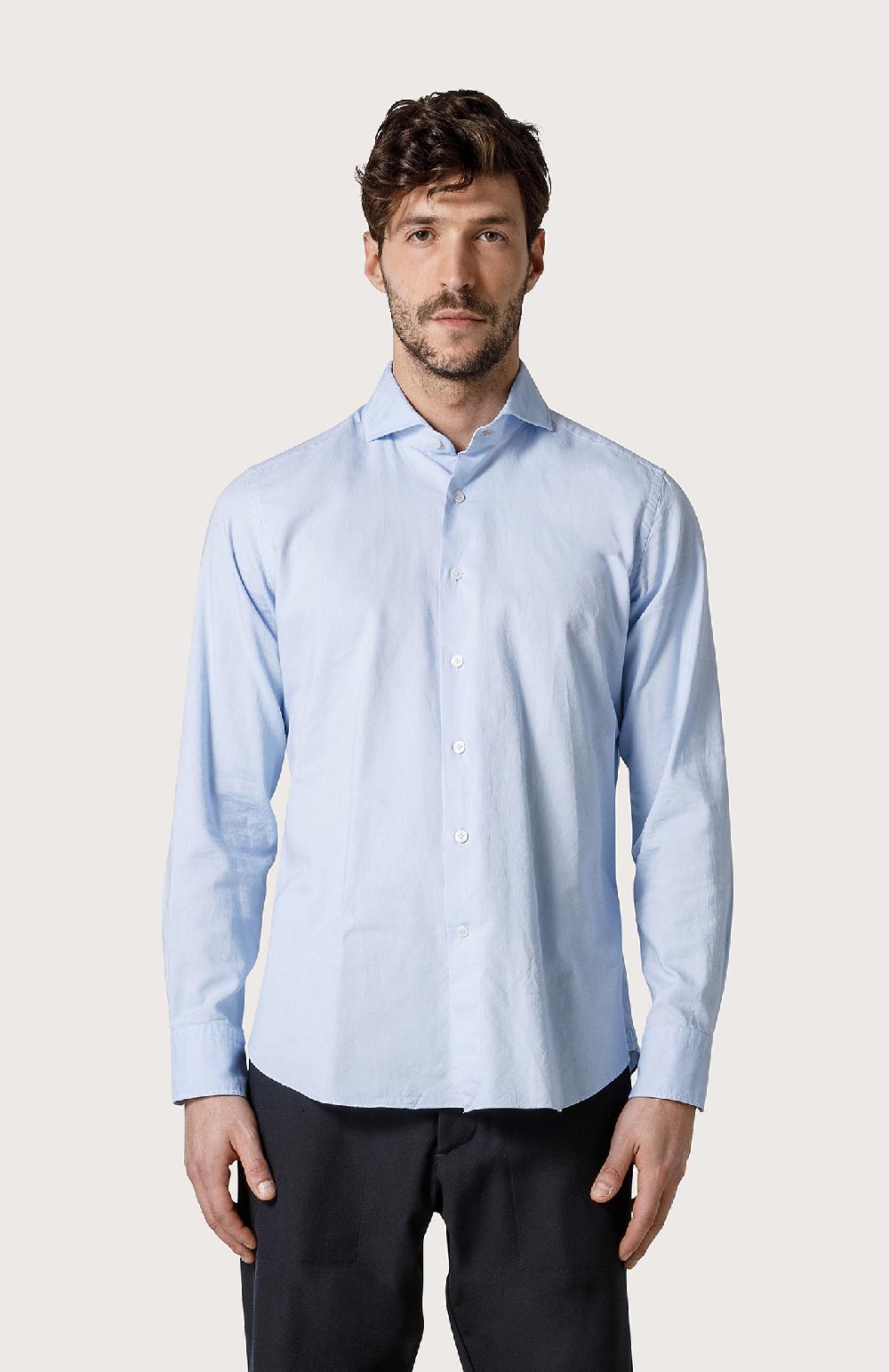 Seventy Camicia in oxford - Col. Blu In Vendita