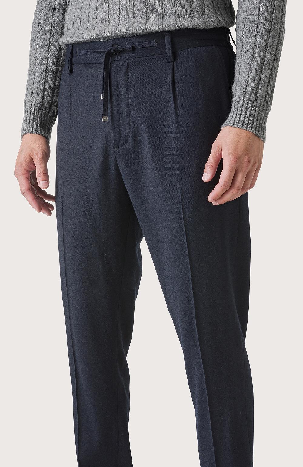 Seventy Pantalone con coulisse e pence - Col. Blu Italy