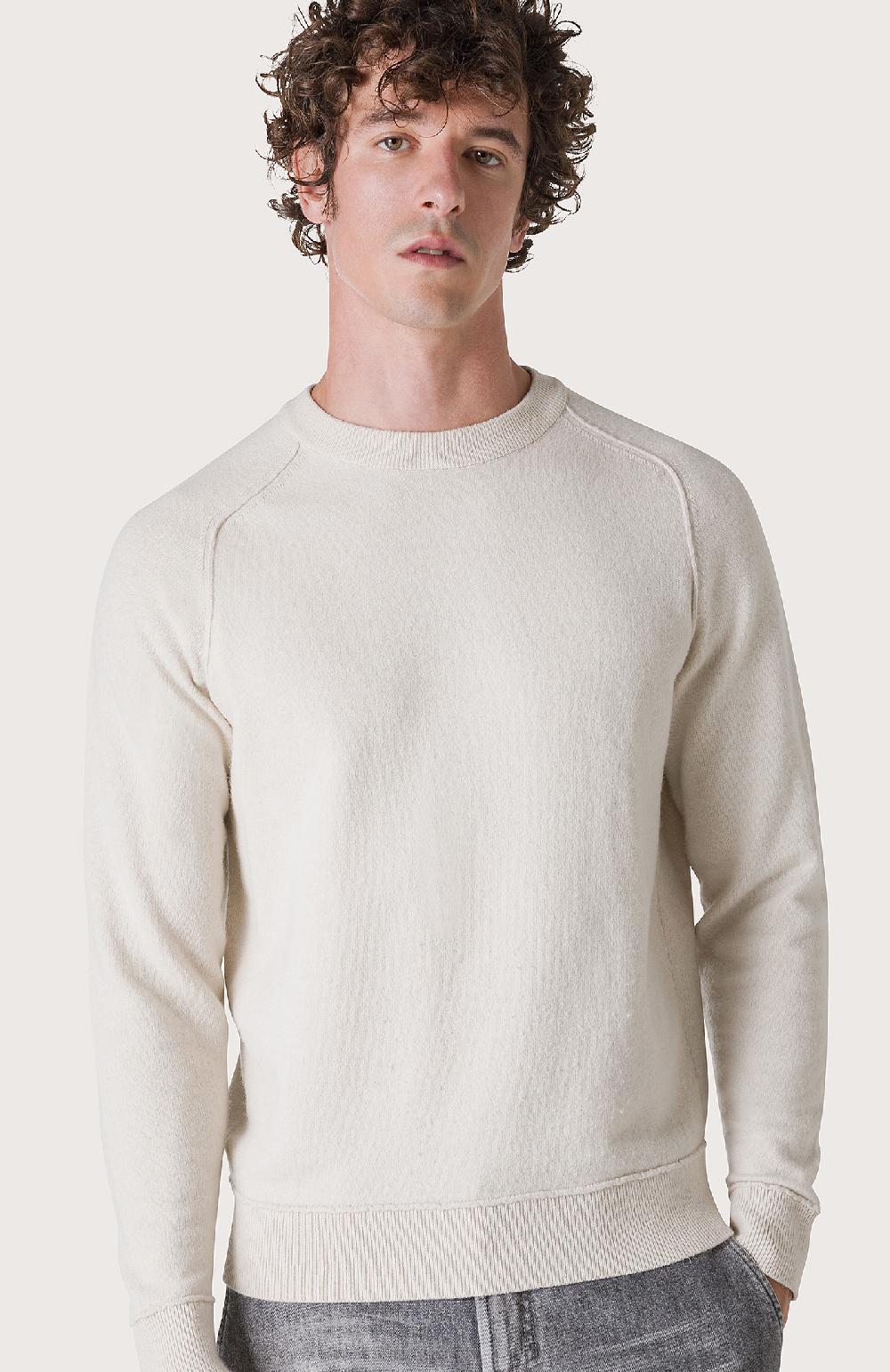 Seventy Maglia con finiture effetto felpa - Col. Bianco Qualità
