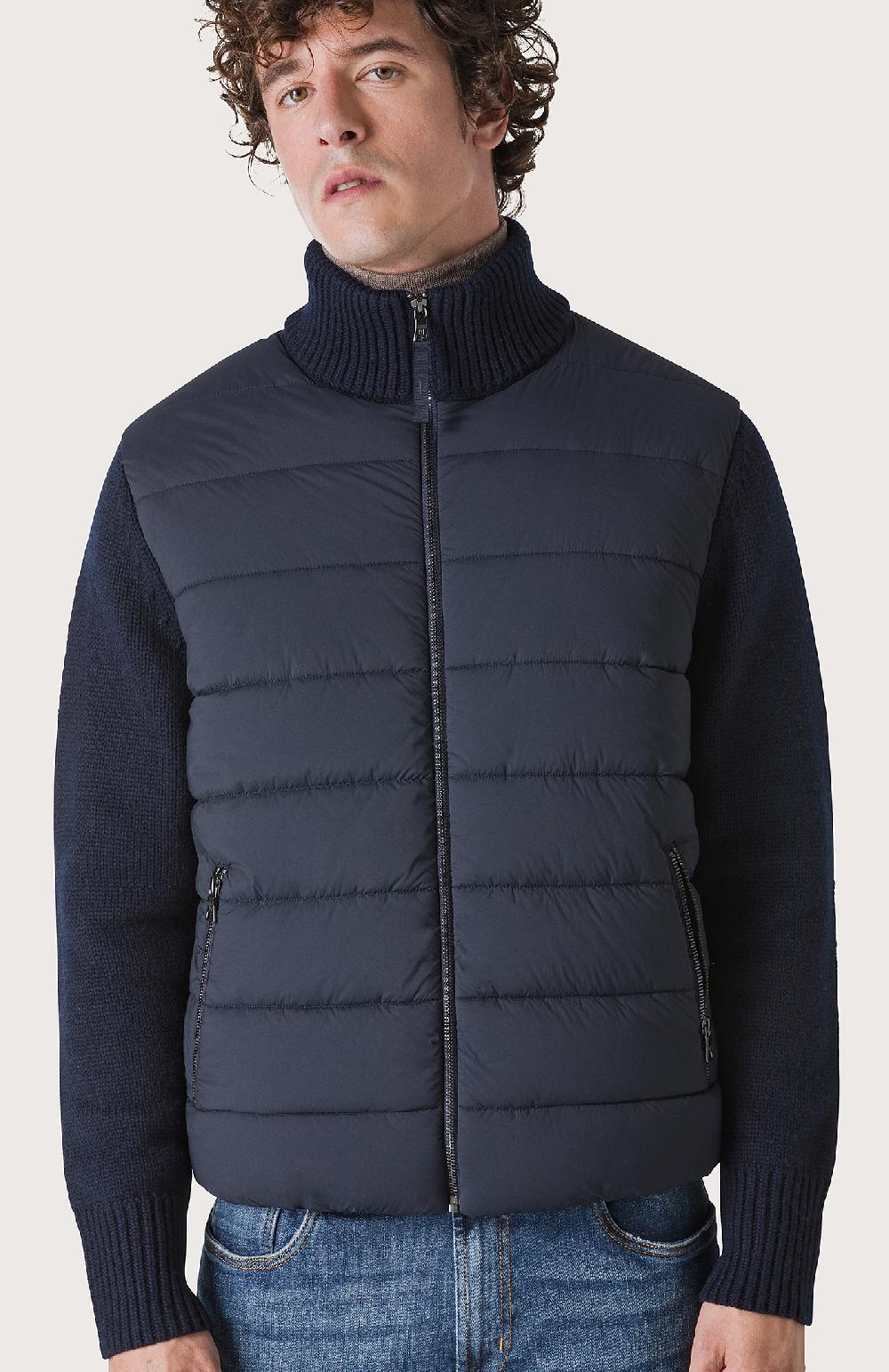 Seventy Piumino con maniche tricot - Col. Blu Acquista Ora