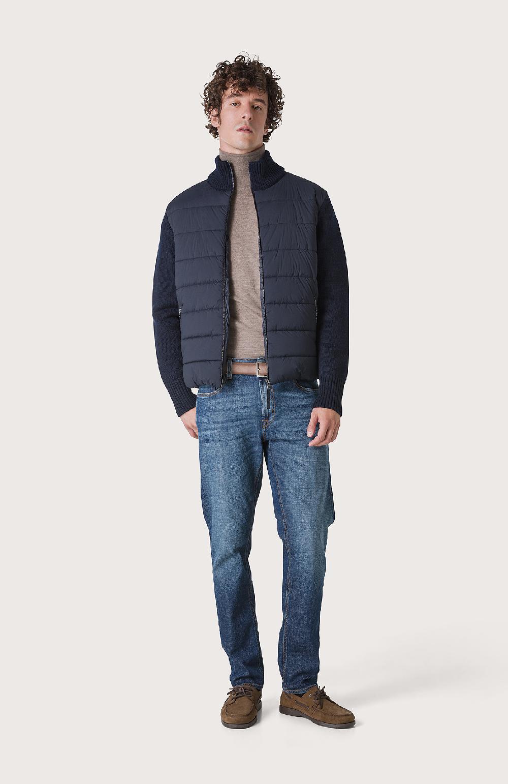 Seventy Piumino con maniche tricot - Col. Blu Acquista Ora