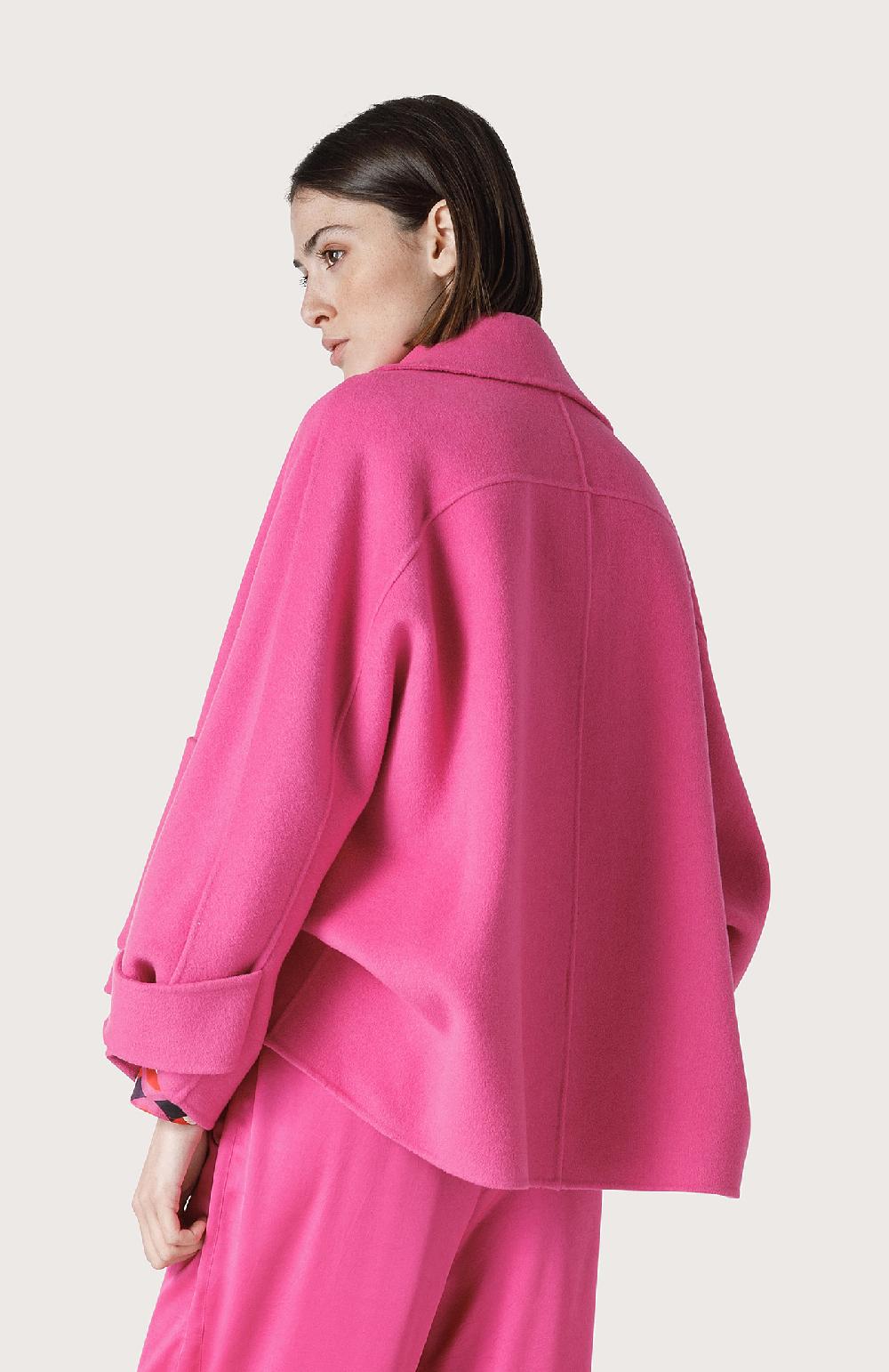 Seventy Cappotto mantellina in double - Col. Rosa Saldi