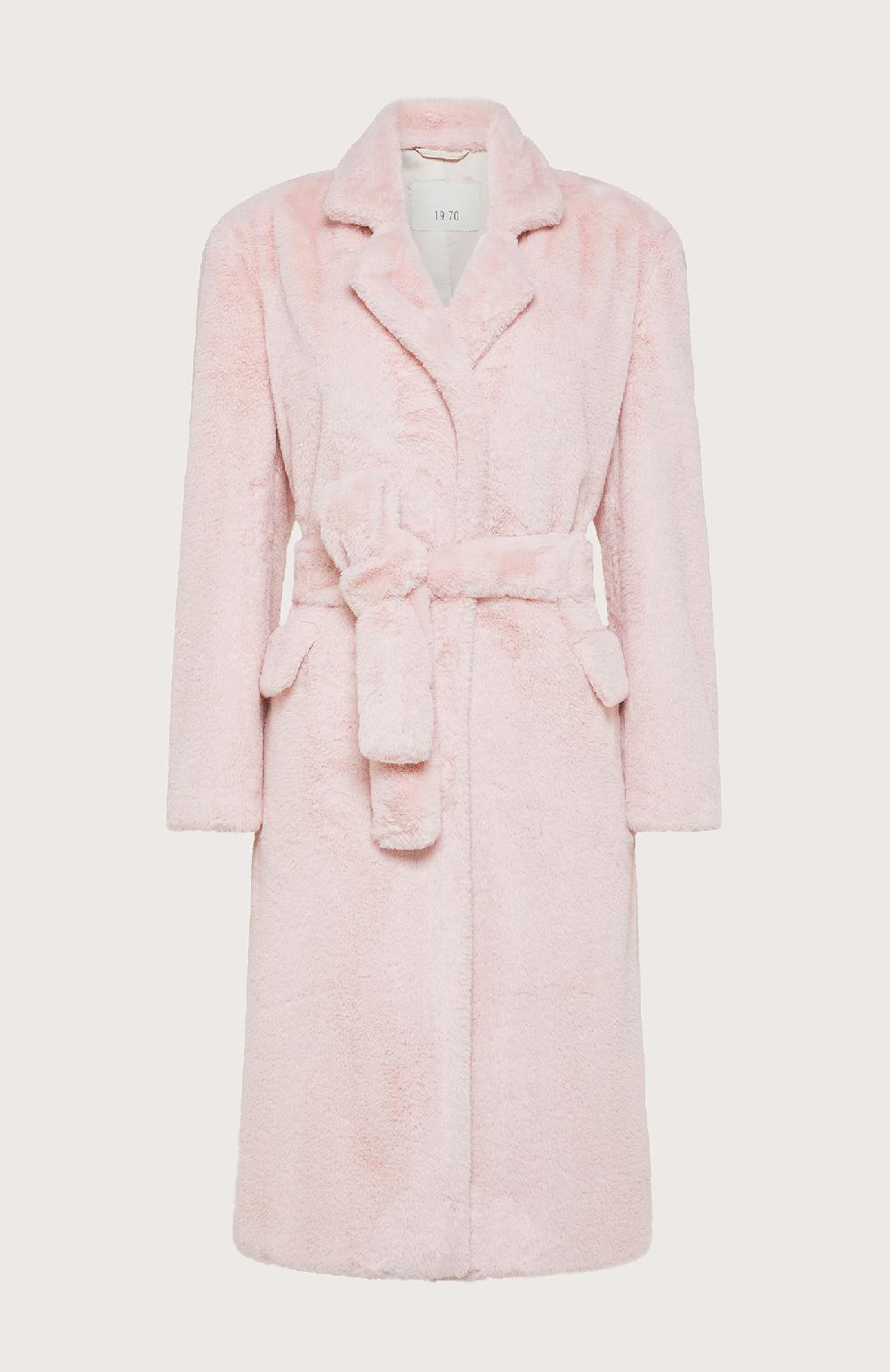 Seventy Cappotto stile vestaglia - Col. Rosa Vendita Economica