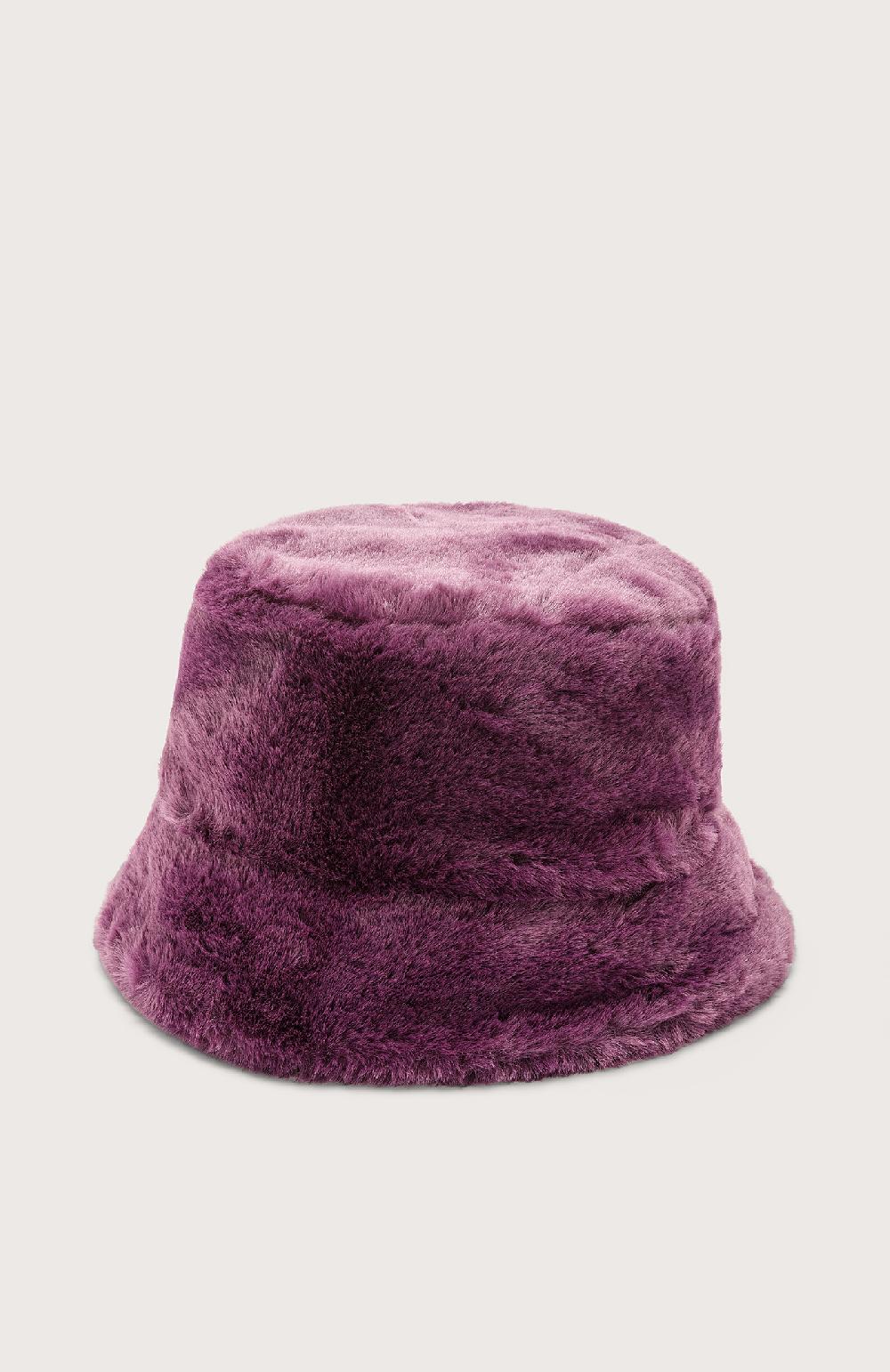 Seventy Cappello in eco pelliccia - Col. Viola Italy