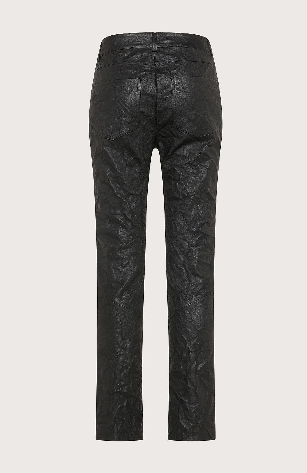 Seventy Pantalone cinque tasche slim in pelle stretch - Col. Nero Pezzi Unici