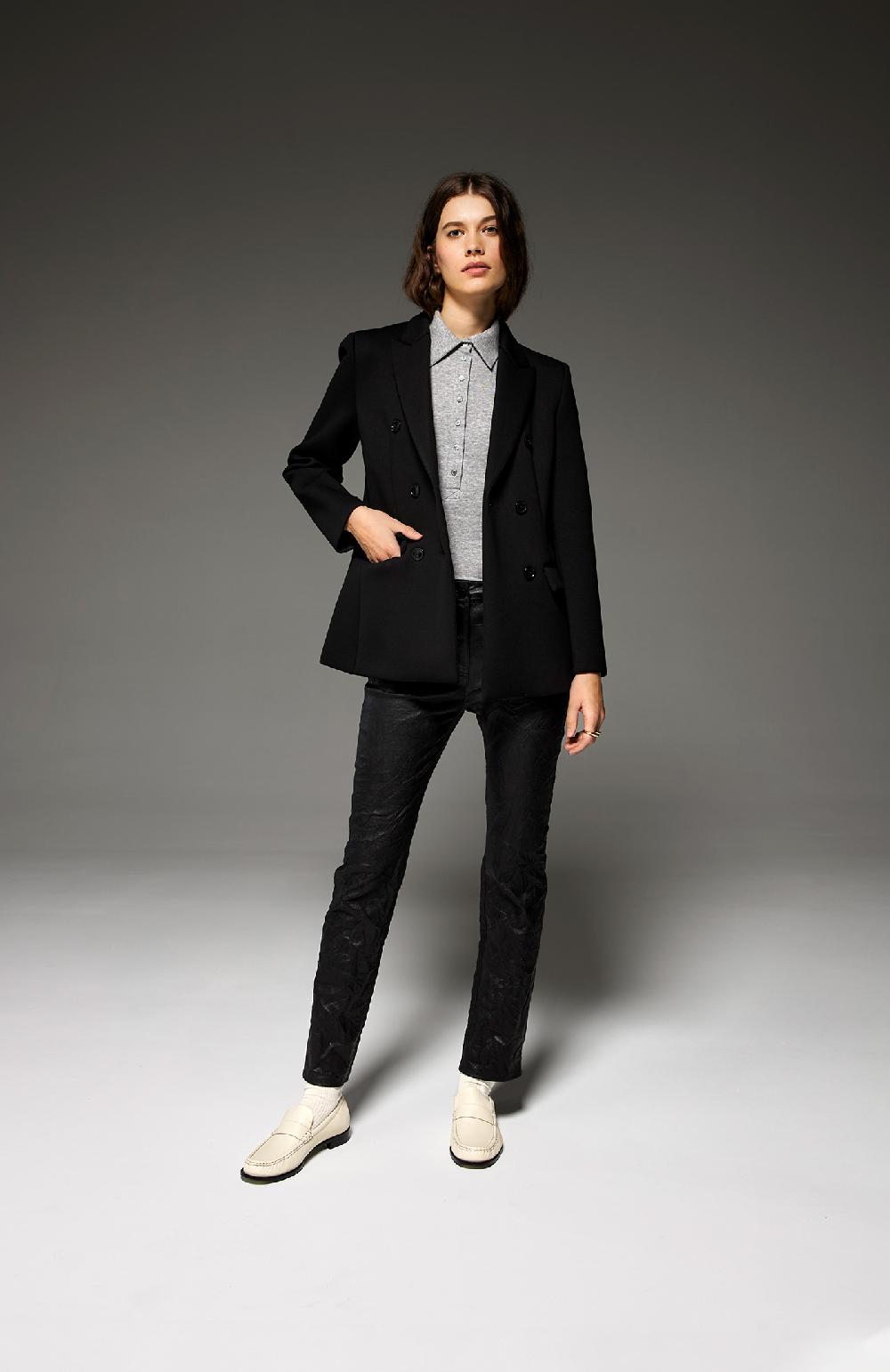 Seventy Pantalone cinque tasche slim in pelle stretch - Col. Nero Pezzi Unici