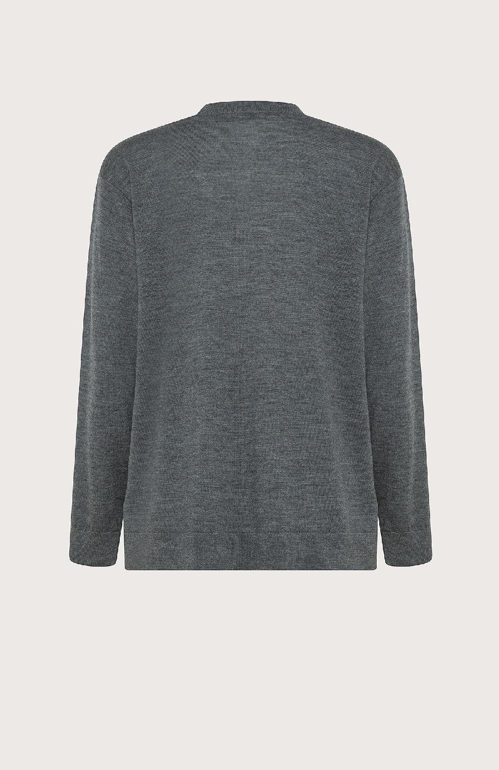 Seventy Maglia sollo V in lana merinos - Col. Grigio Negozi Online
