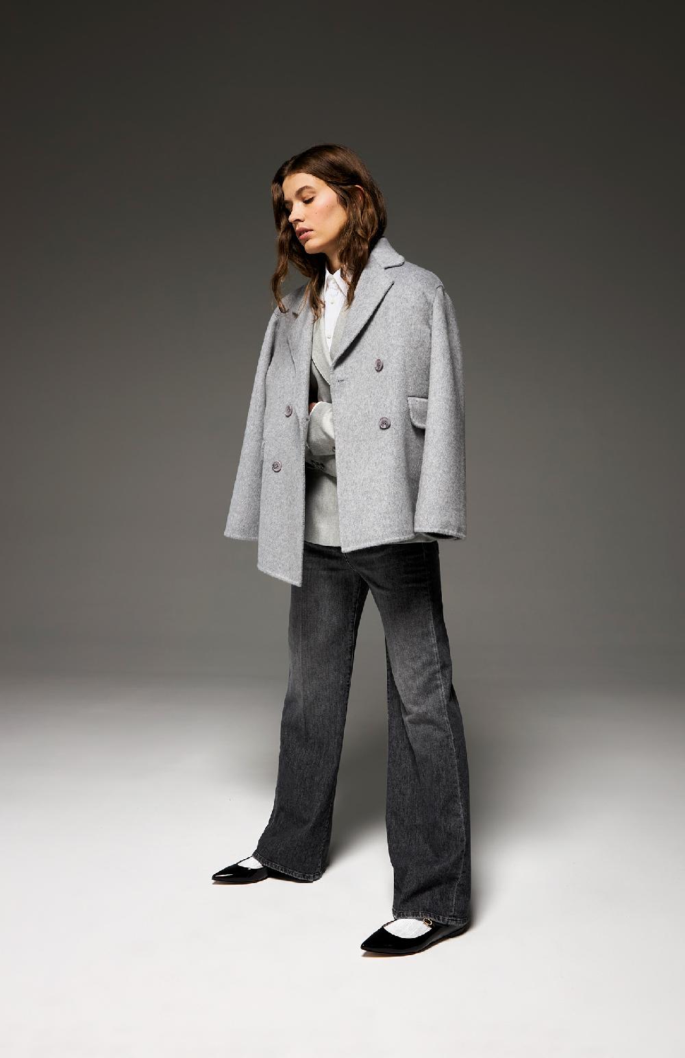 Seventy Cappotto corto con manica ampia - Col. Grigio Online