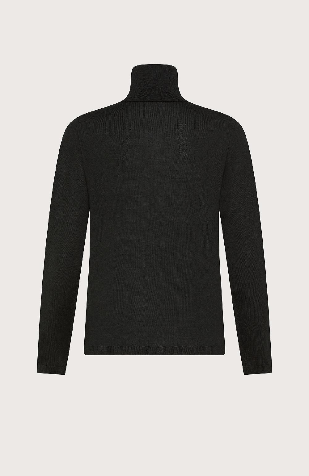Seventy Dolcevita maniche lunghe in lana merinos f.18 - Col. Nero Nuova