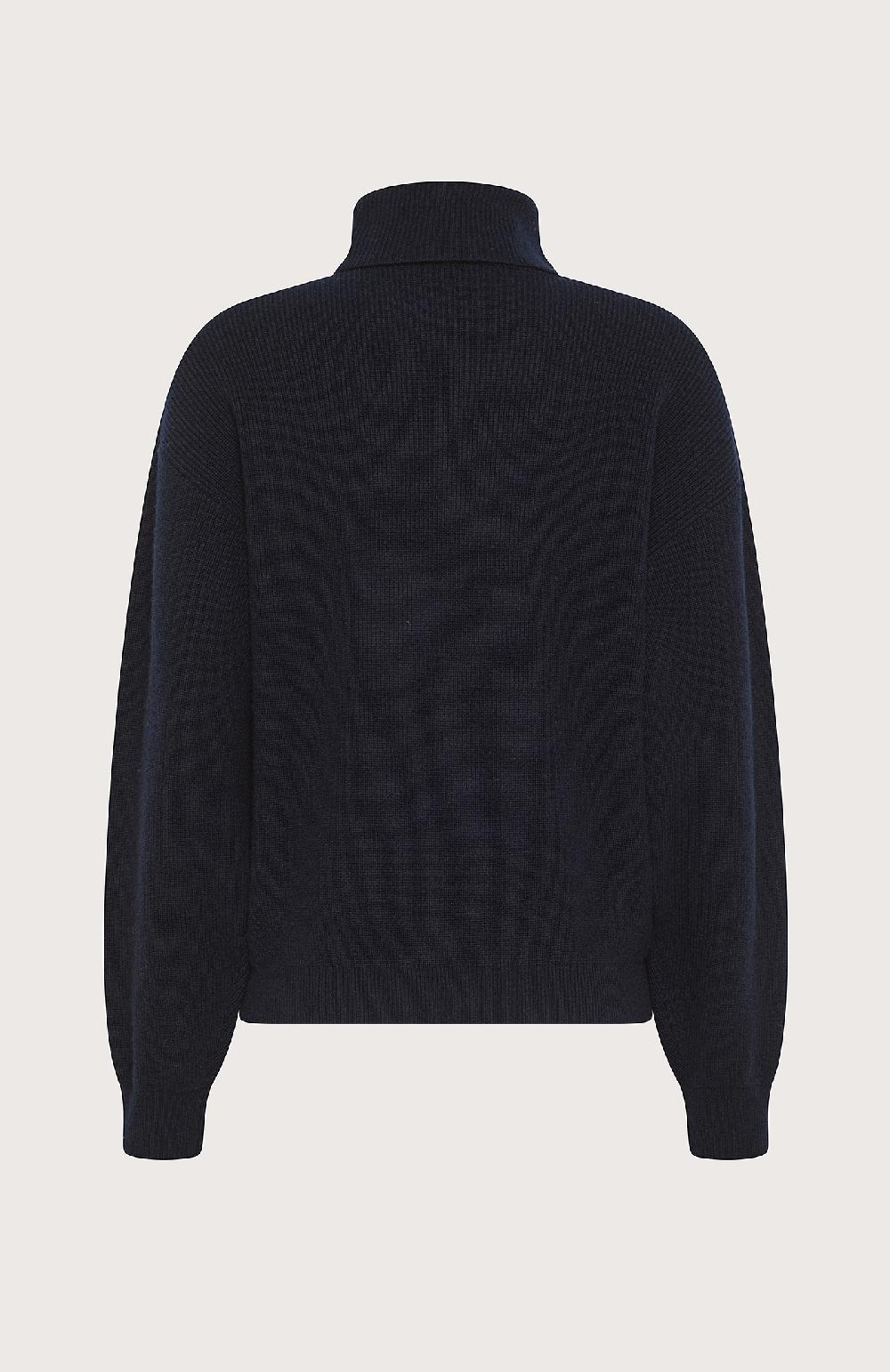 Seventy Maglione collo alto misto lana - Col. Blu Nuovo