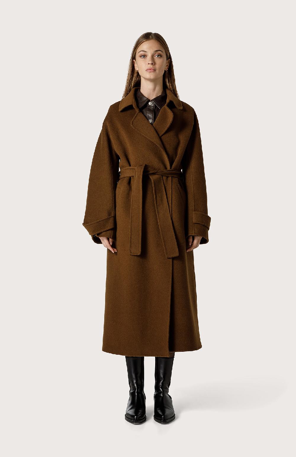 Seventy Cappotto classico in panno double - Col. Marrone Acquista Ora