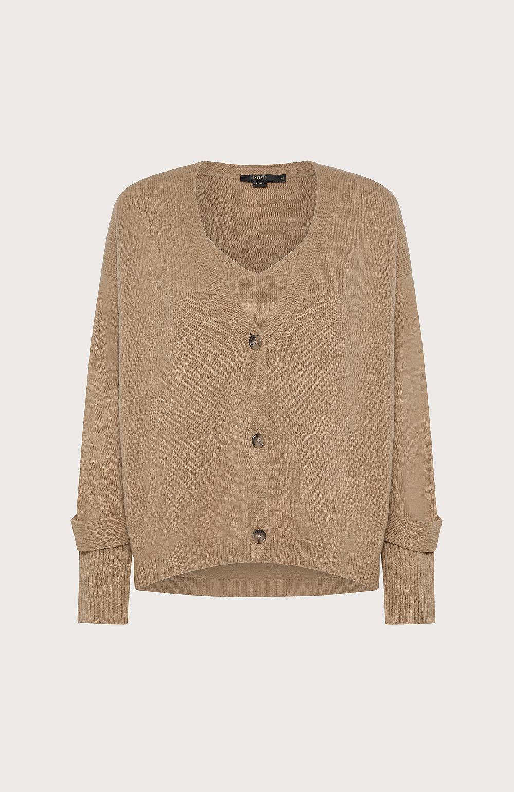 Seventy Twin set in misto cashmere - Col. Neutro Consegna Veloce