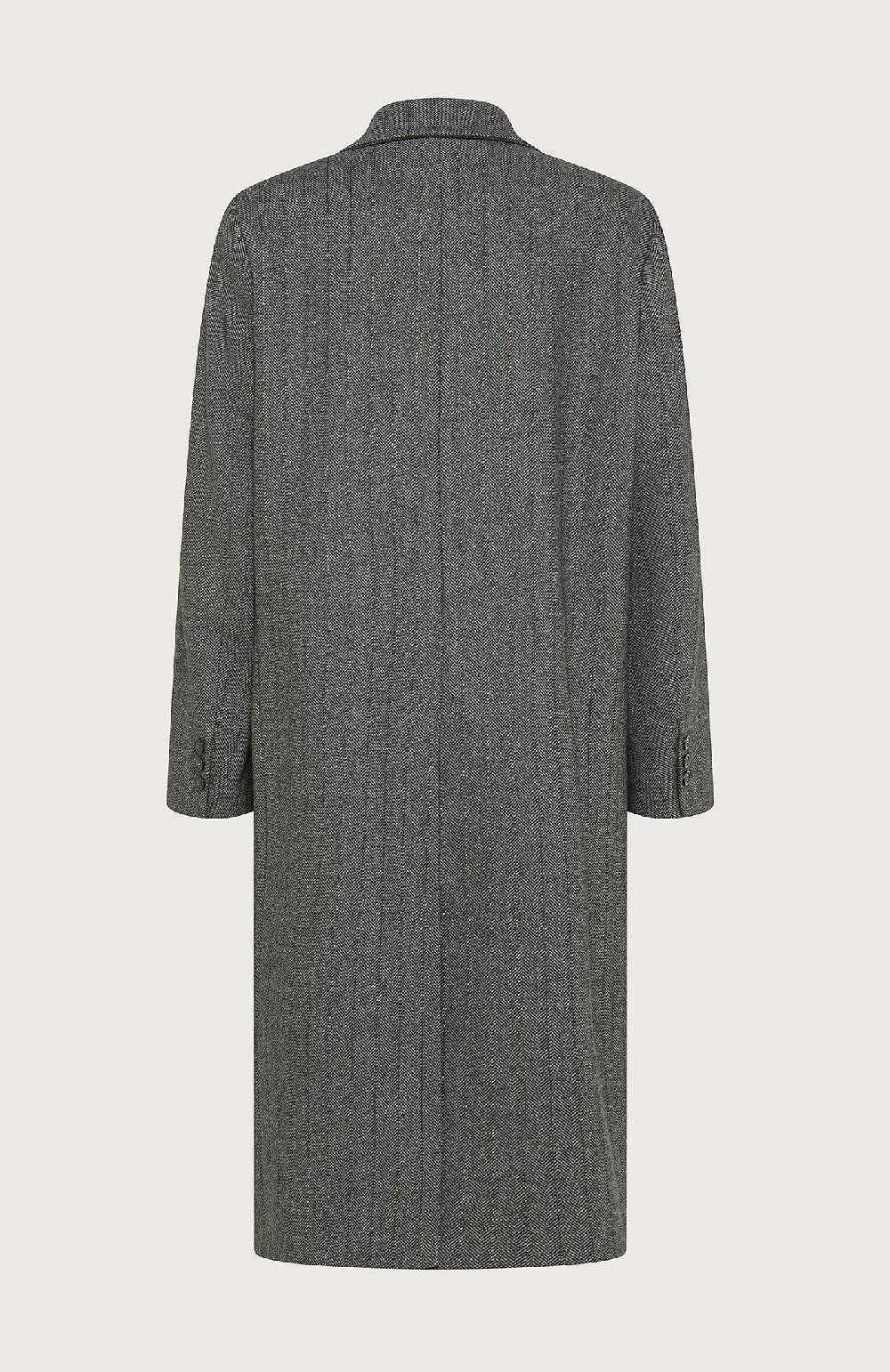Seventy Cappotto doppiopetto in misto lana gessata lurex - Col. Grigio Sconto
