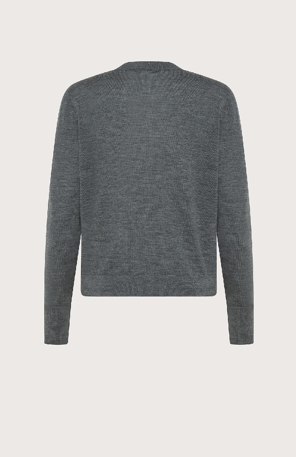 Seventy Twin set girocollo in lana merinos - Col. Grigio Saldi