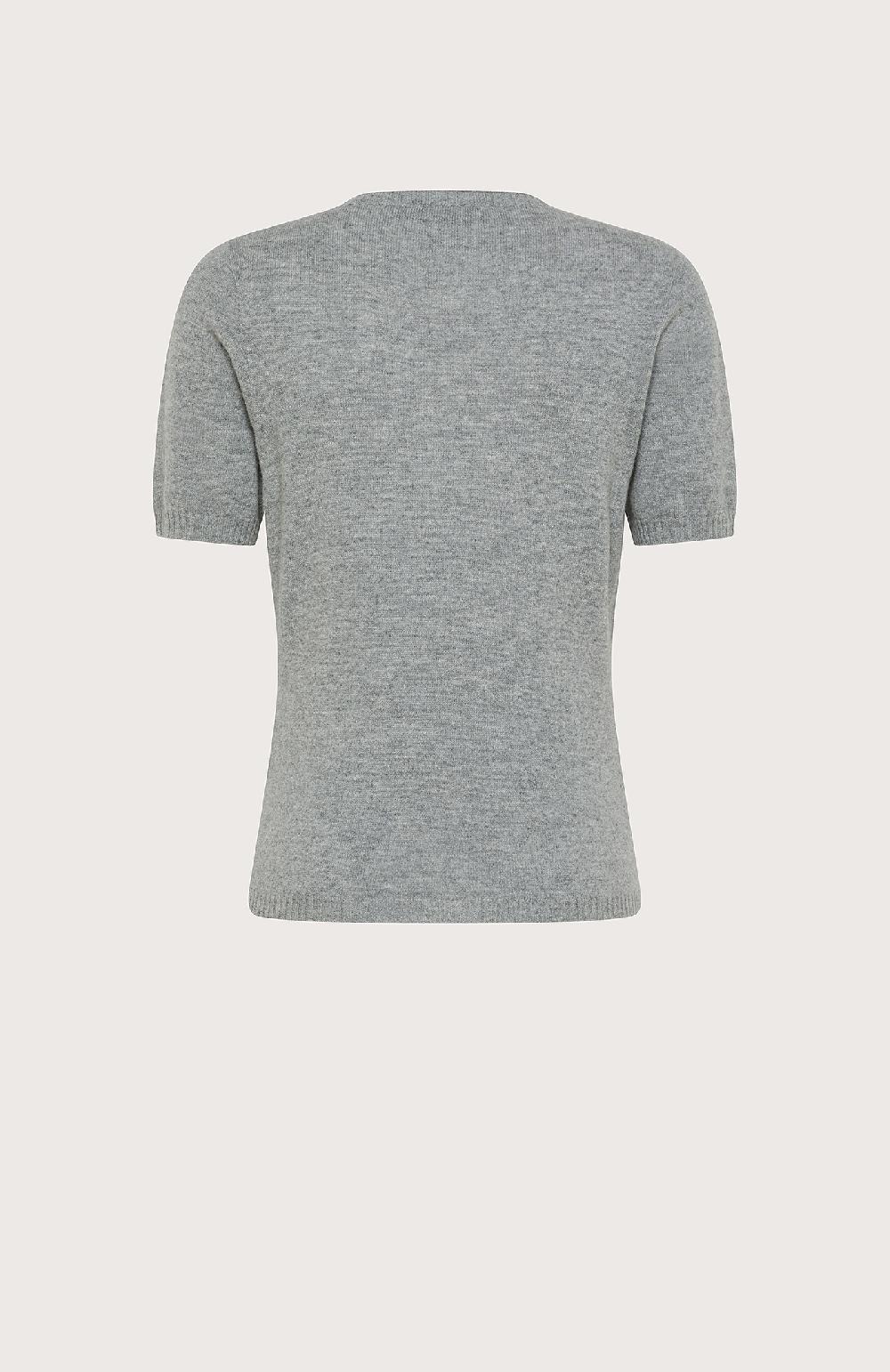 Seventy Maglioncino maniche corte in cashmere/lana - Col. Grigio Vendita Calda