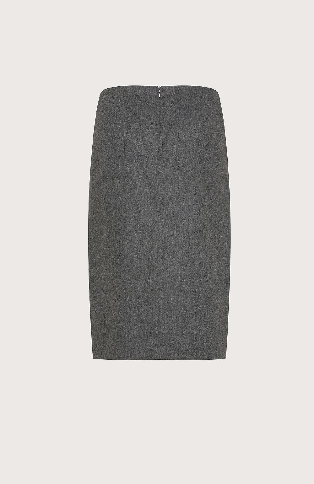 Seventy Gonna midi in flanella con stampa laminata - Col. Grigio Black Friday Prezzi