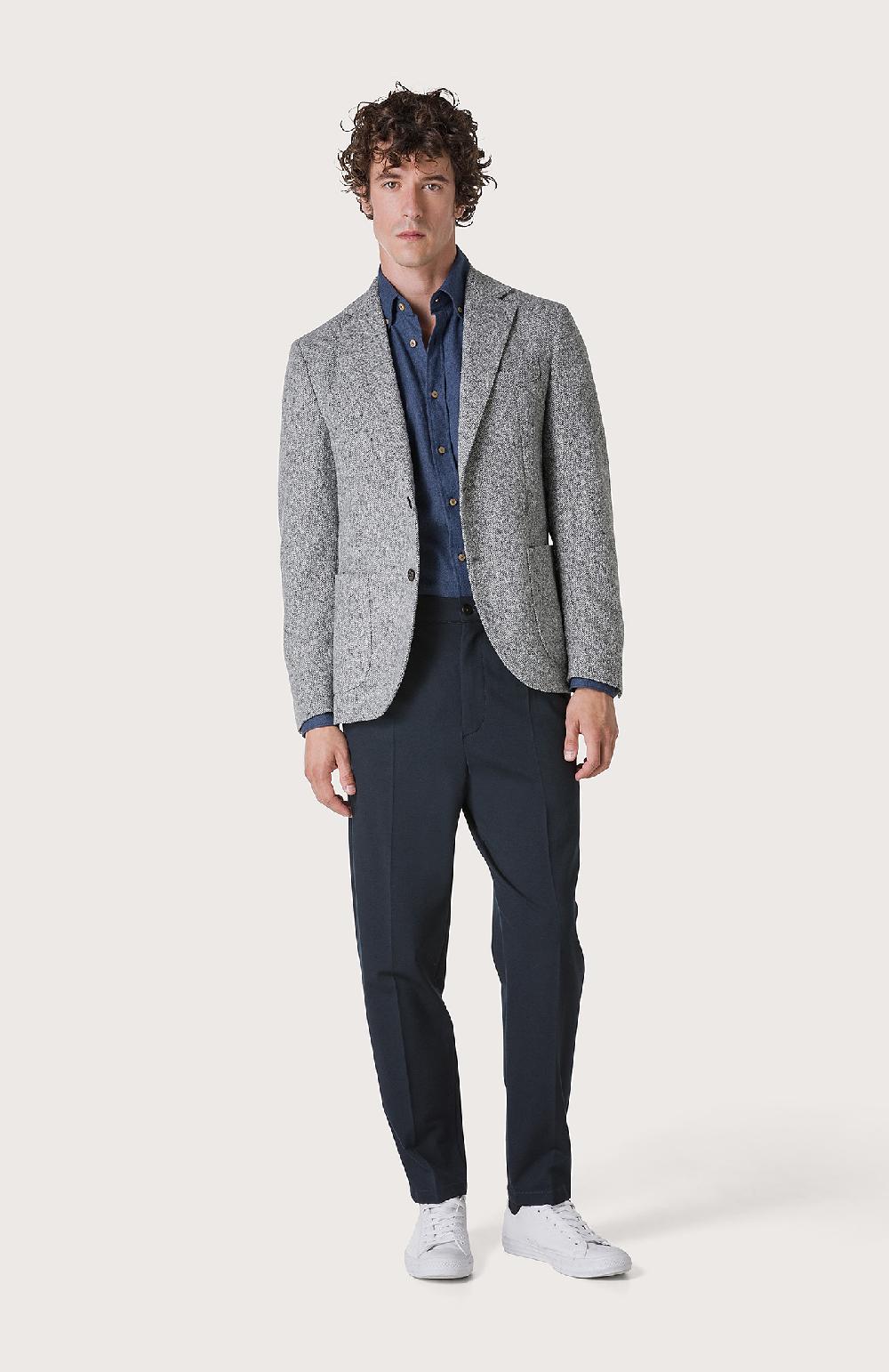 Seventy Giacca monopetto con fantasia tweed - Col. Grigio Vendite Flash
