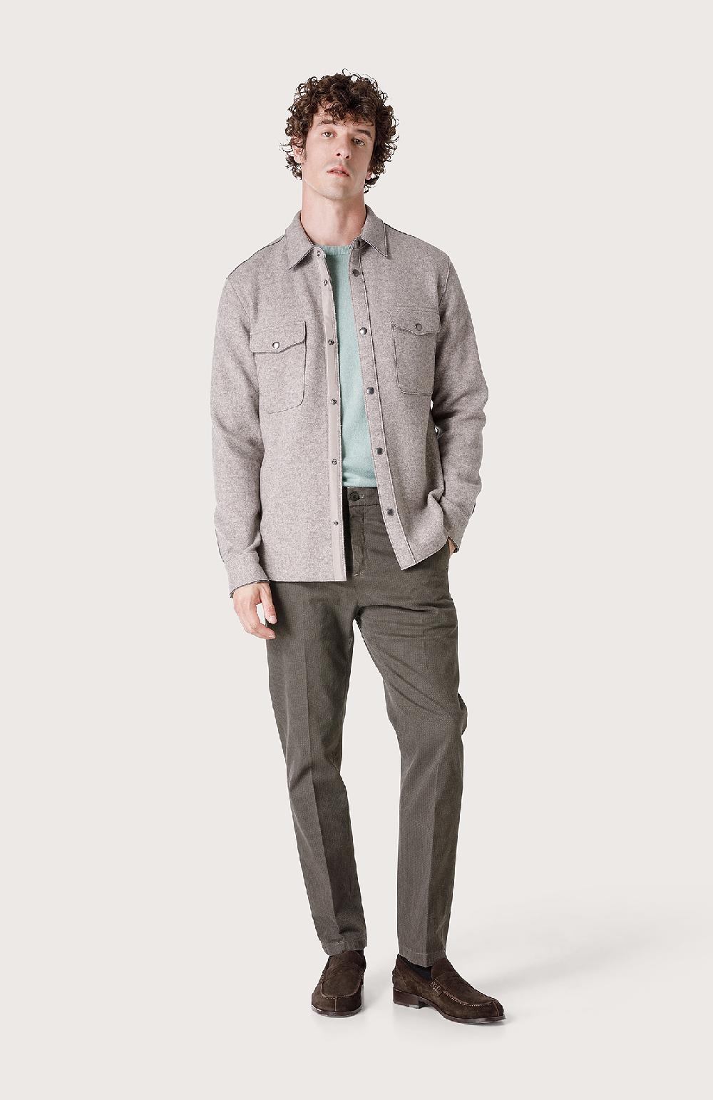 Seventy Overshirt con bottoni automatici - Col. Neutro 2025