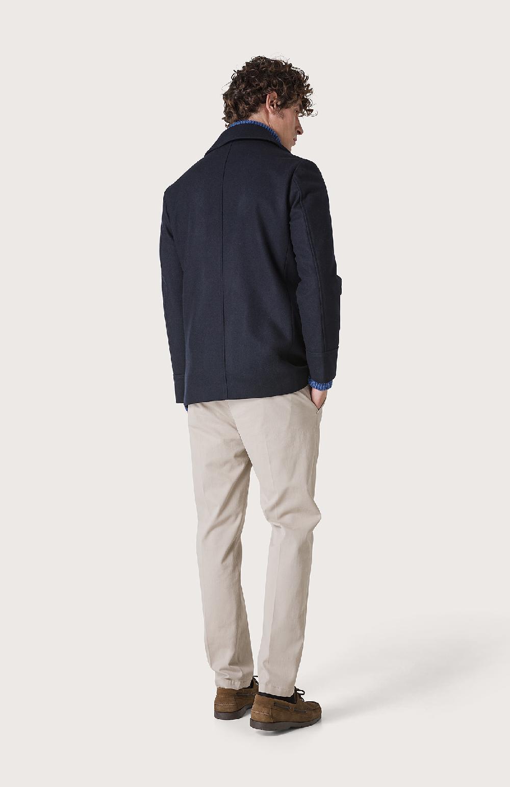 Seventy Cappotto doppiopetto con pistagna - Col. Blu Fino Al -60%