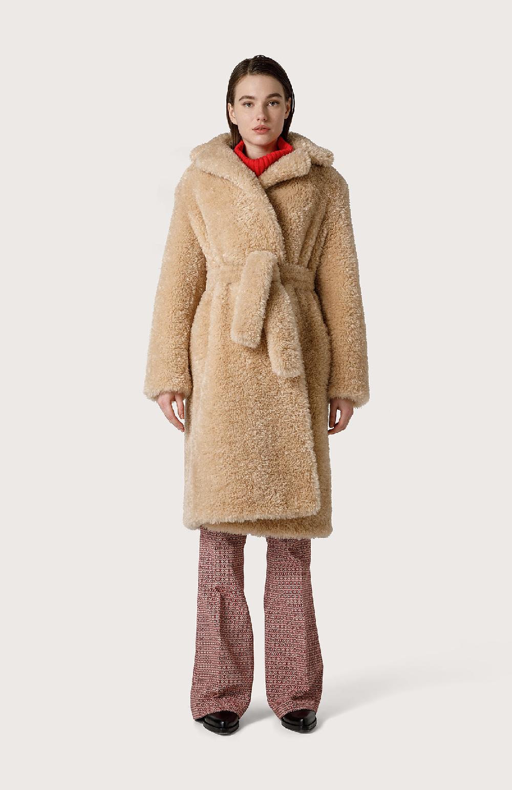 Seventy Cappotto in eco pelliccia - Col. Neutro In Vendita