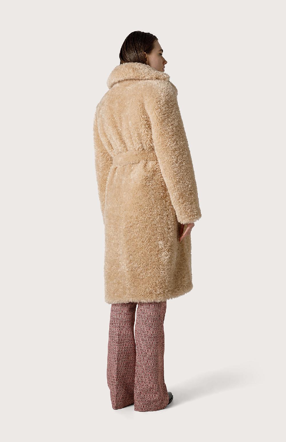 Seventy Cappotto in eco pelliccia - Col. Neutro In Vendita