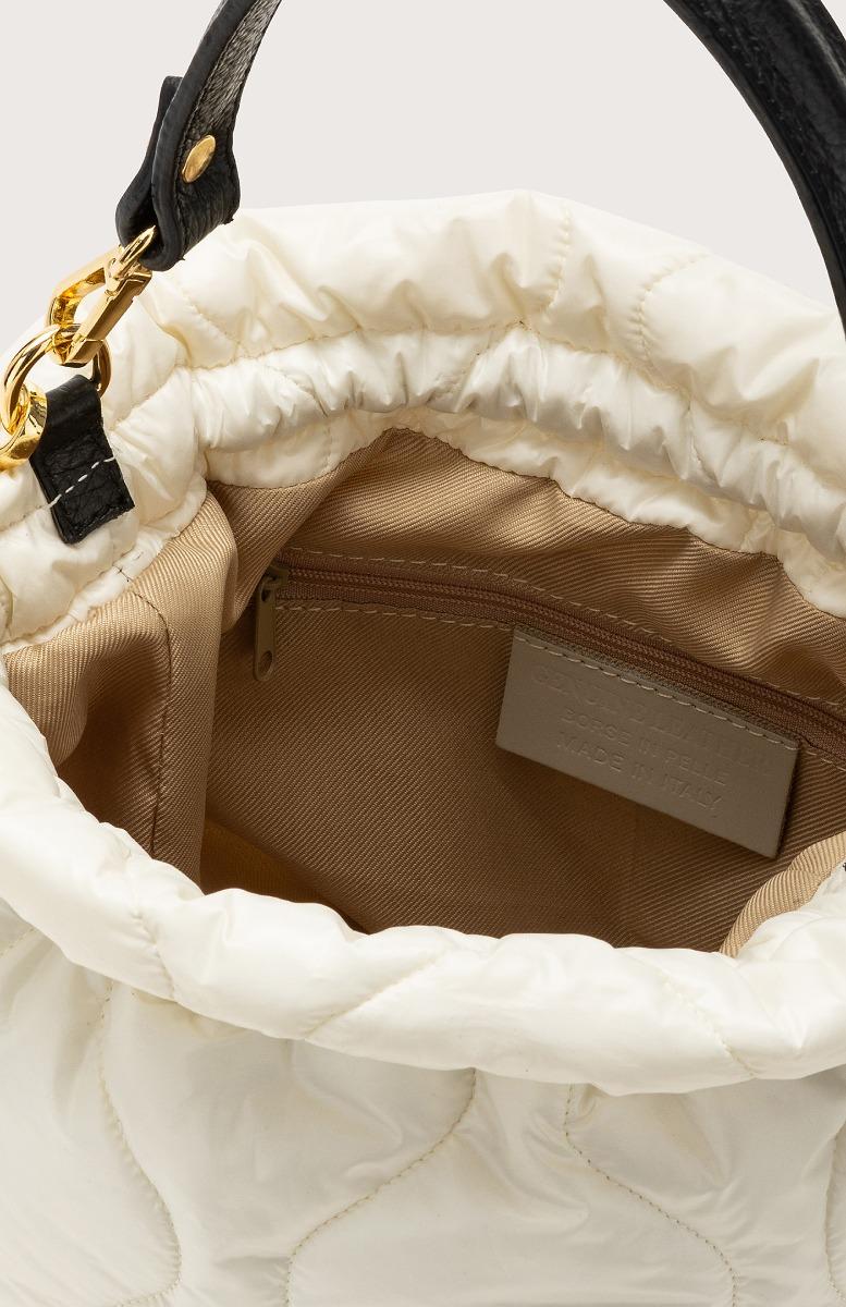 Seventy Borsa secchiello trapuntato - Col. Bianco Saldi