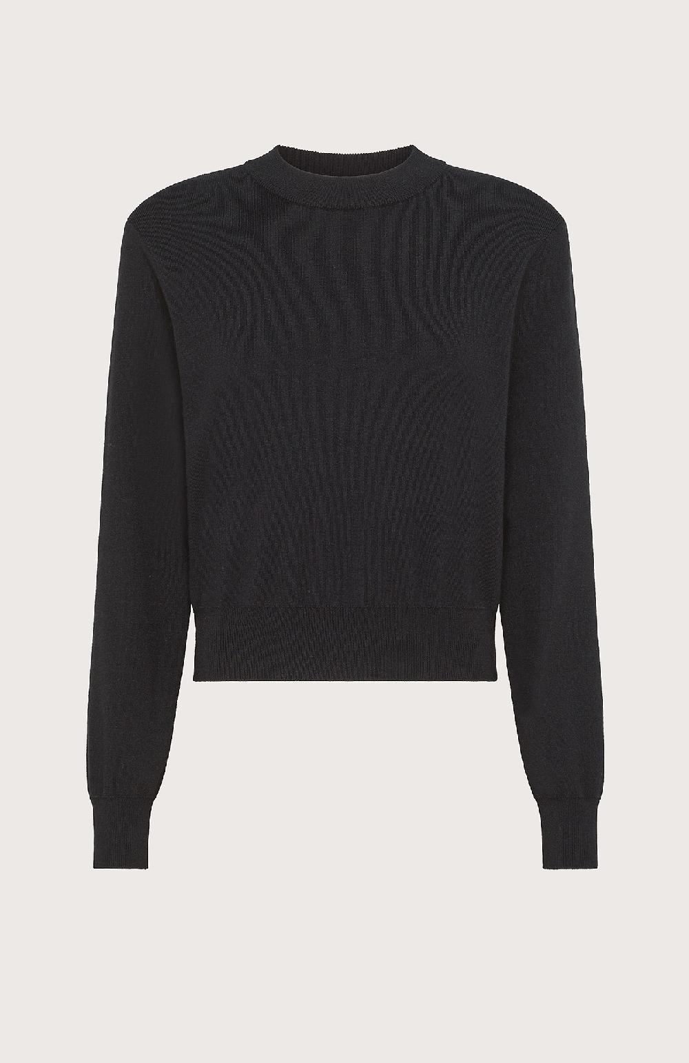 Seventy Maglia boxy - Col. Nero Saldi Di Fabbrica