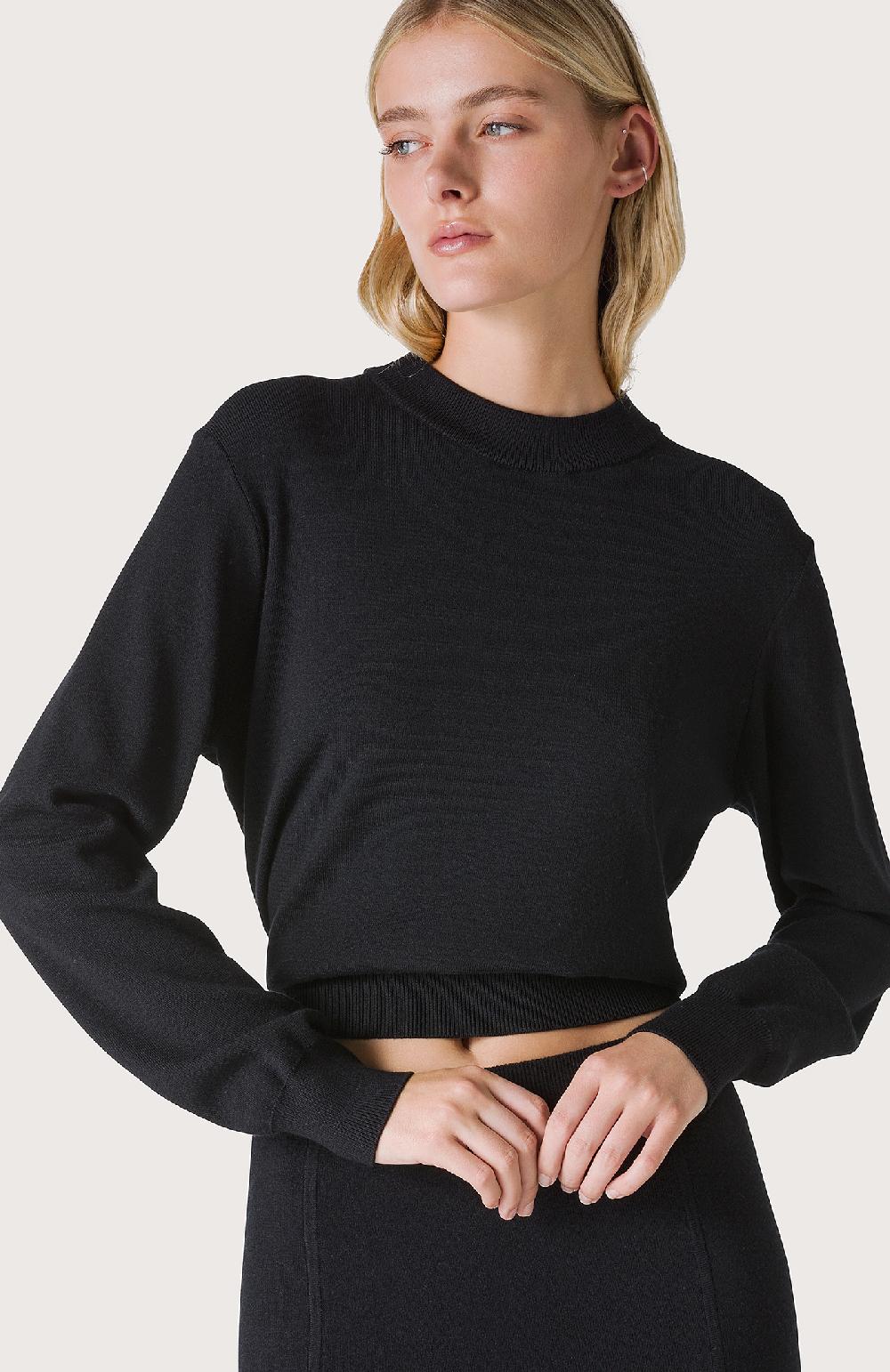 Seventy Maglia boxy - Col. Nero Saldi Di Fabbrica