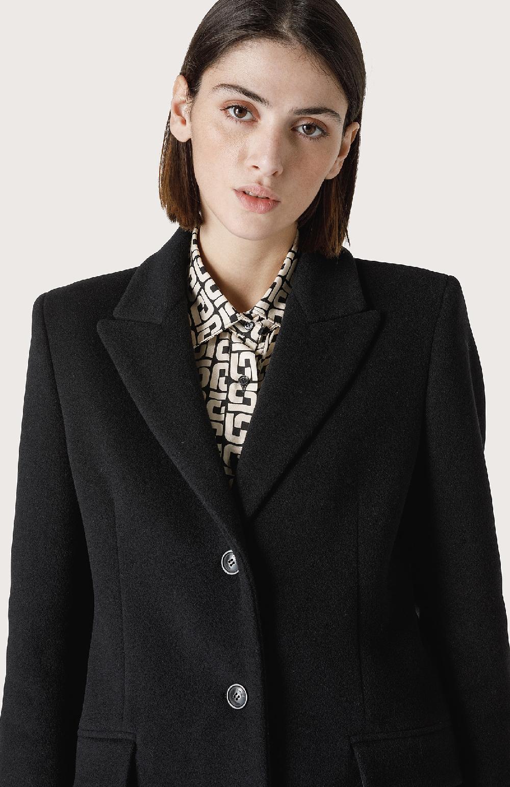 Seventy Cappotto a tre bottoni - Col. Nero Nuova