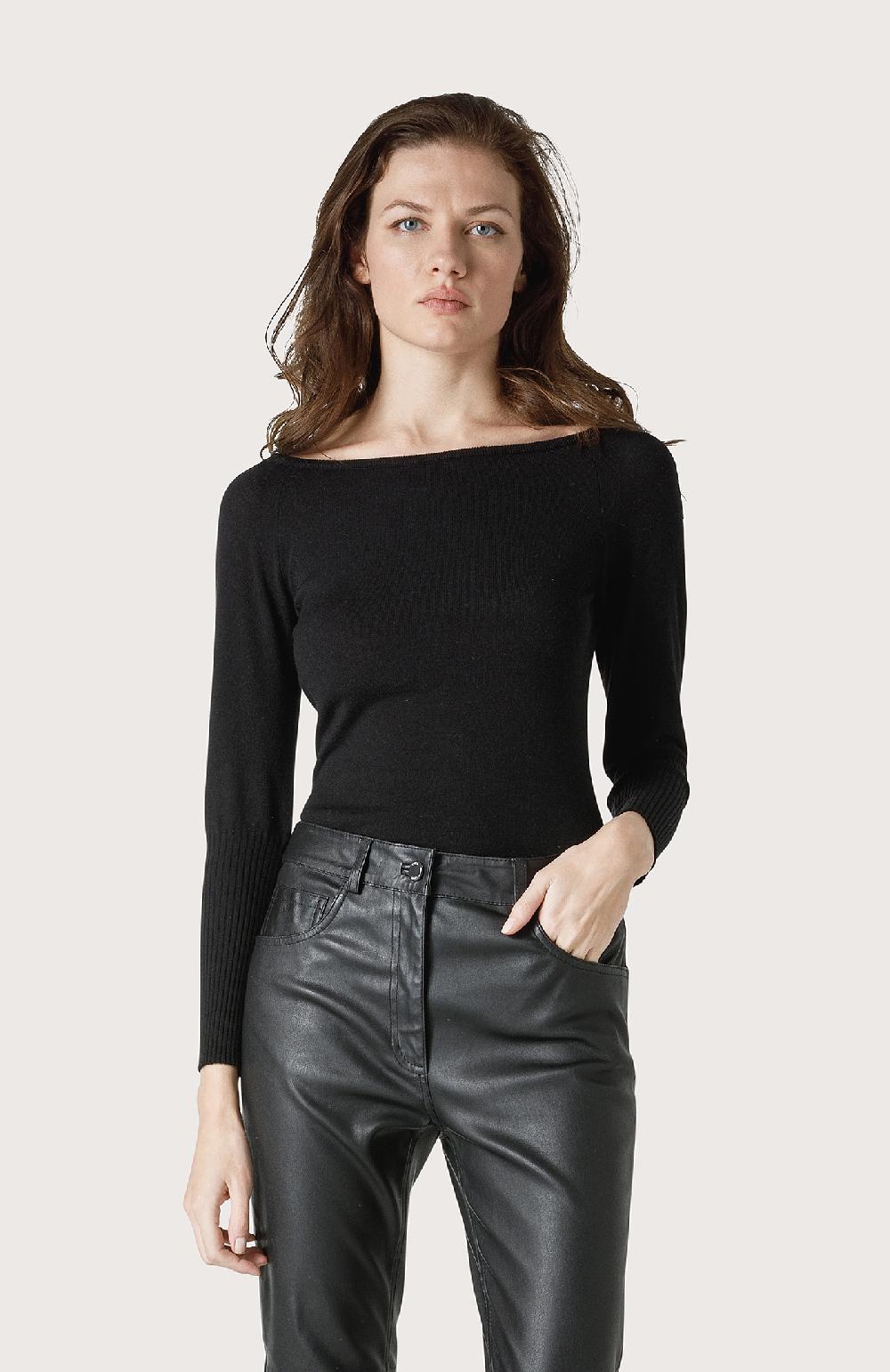 Seventy Maglia a collo largo - Col. Nero Moda