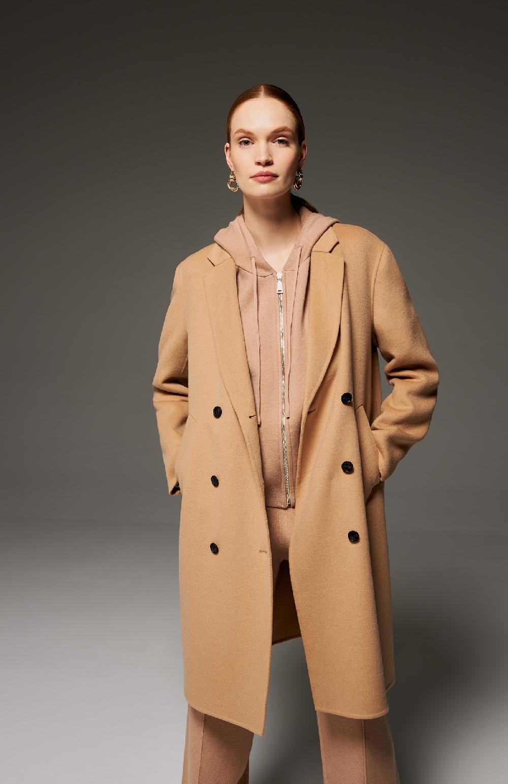 Seventy Cappotto doppiopetto in panno double - Col. Neutro Moda