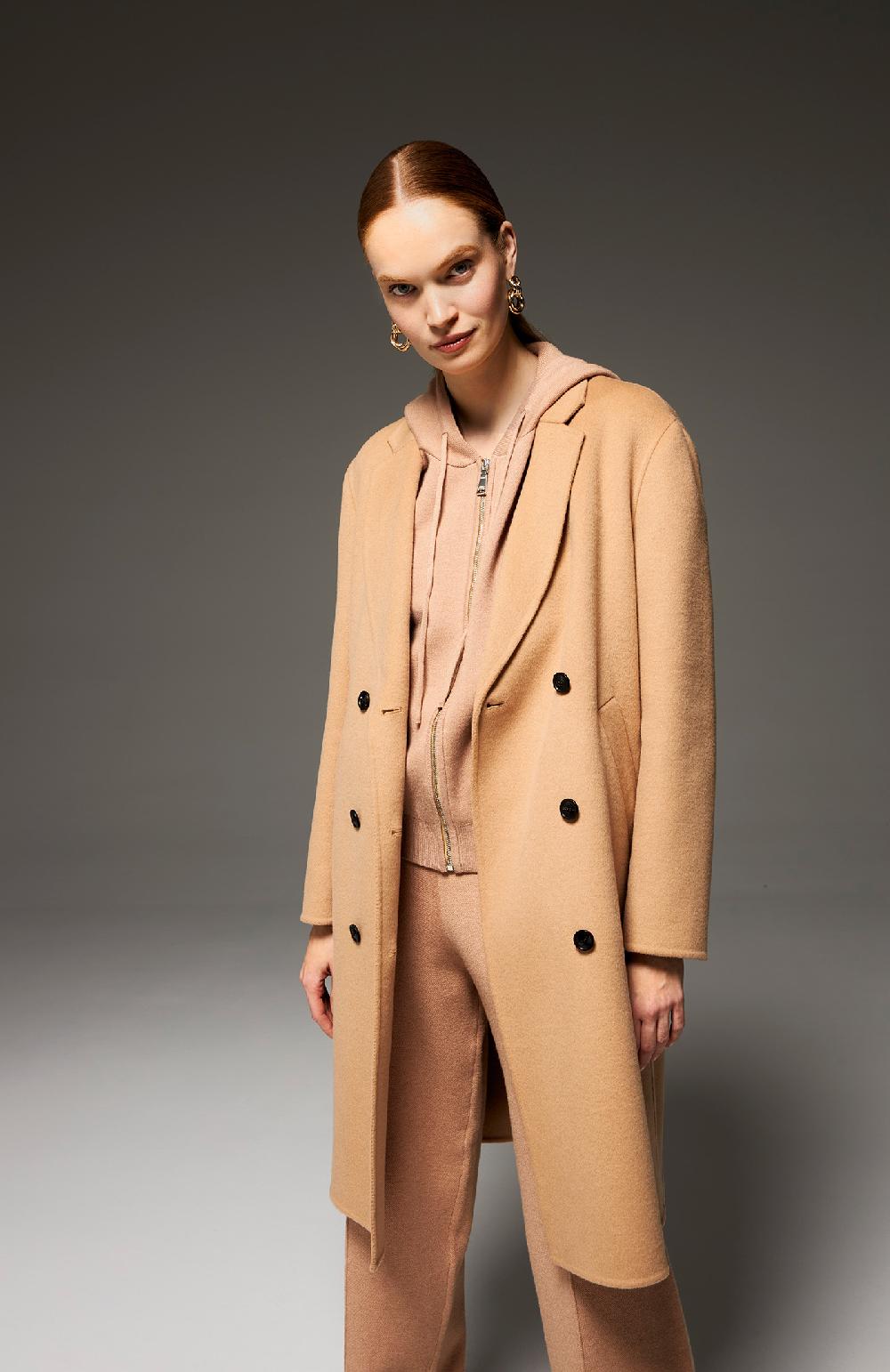 Seventy Cappotto doppiopetto in panno double - Col. Neutro Moda